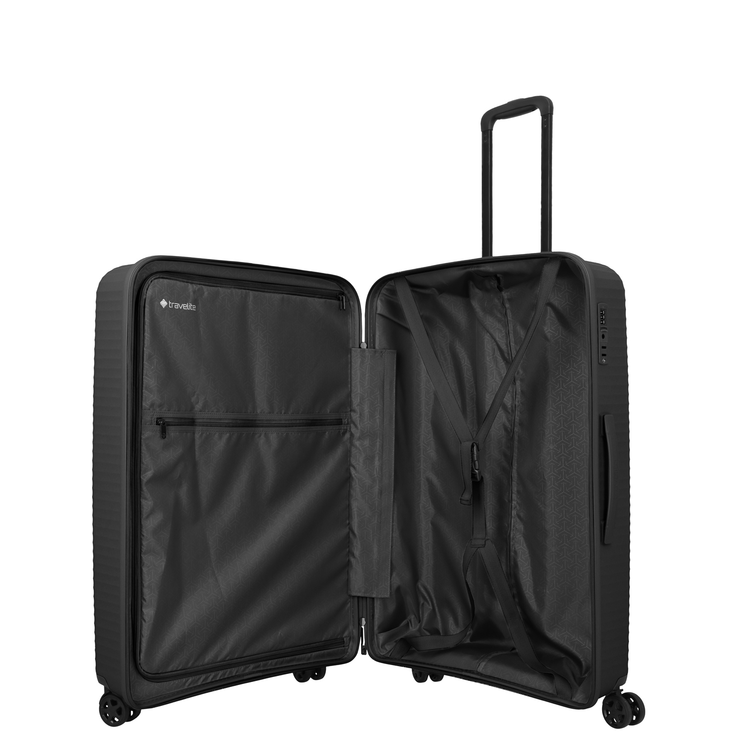 Travelite 4-Rad Trolley L Air Stripe Black Abbildung 5