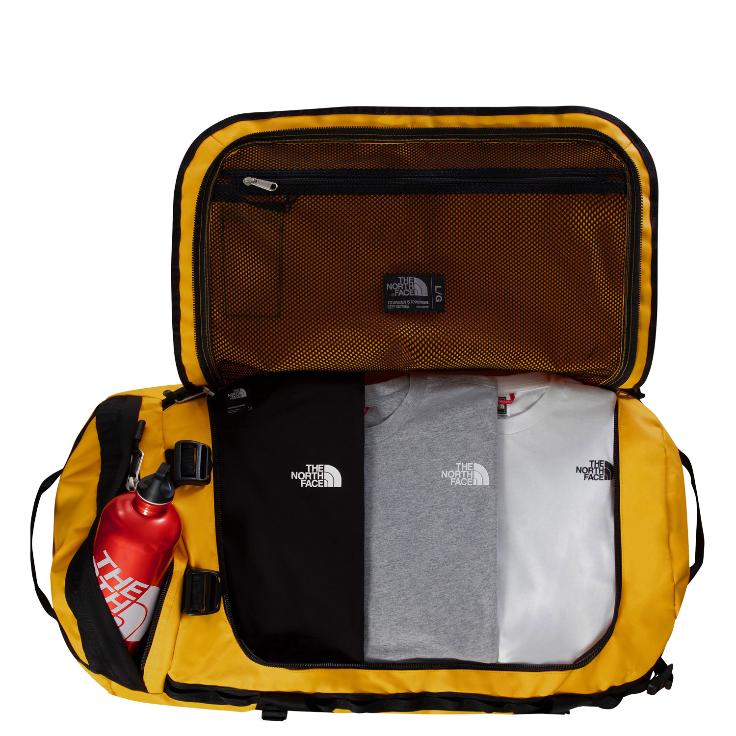 The North Face Reisetasche/Rucksack Base Camp Duffel L Summit Gold-TNF Black