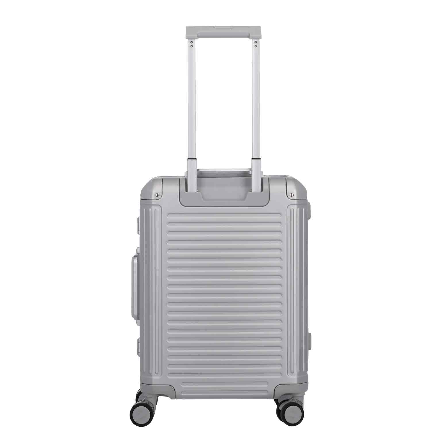 Travelite Aluminium Trolley 4 Rollen S NEXT silber