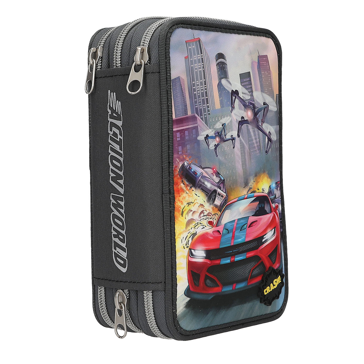 Depesche 3-Fach Federtasche Action World Drohne Abbildung 3