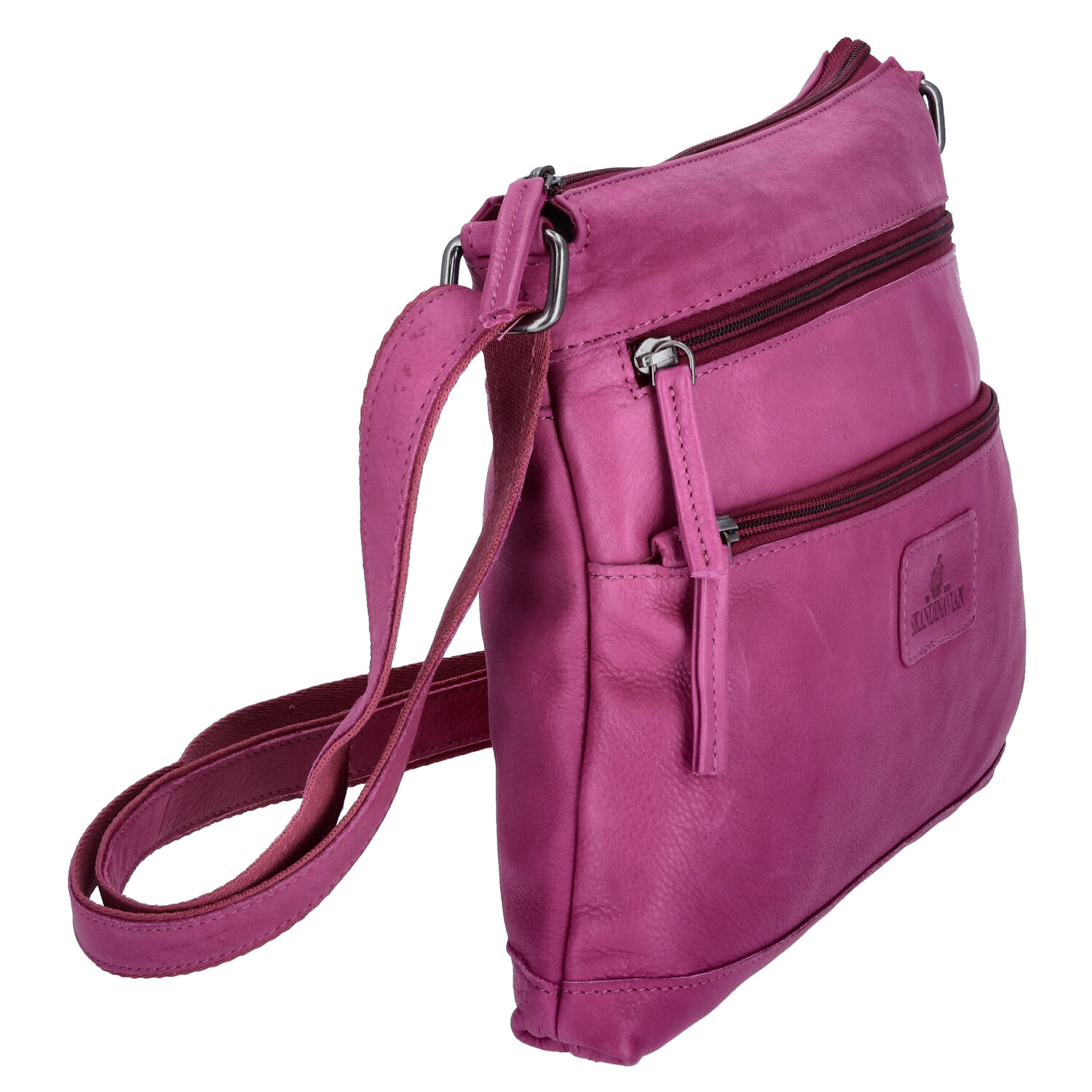 The Skandinavian Brand Leder Umhängetasche  Purple