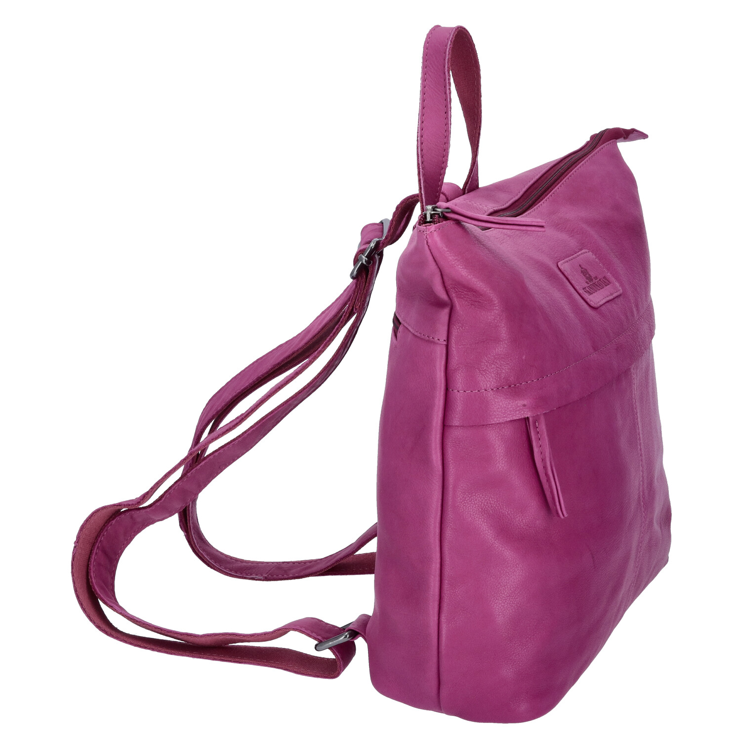 The Skandinavian Brand Damen Leder Rucksack - Purple Abbildung 3