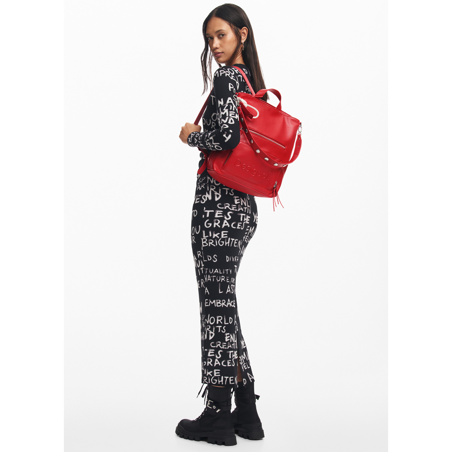 Desigual Damen Rucksack Pretoria Carmin