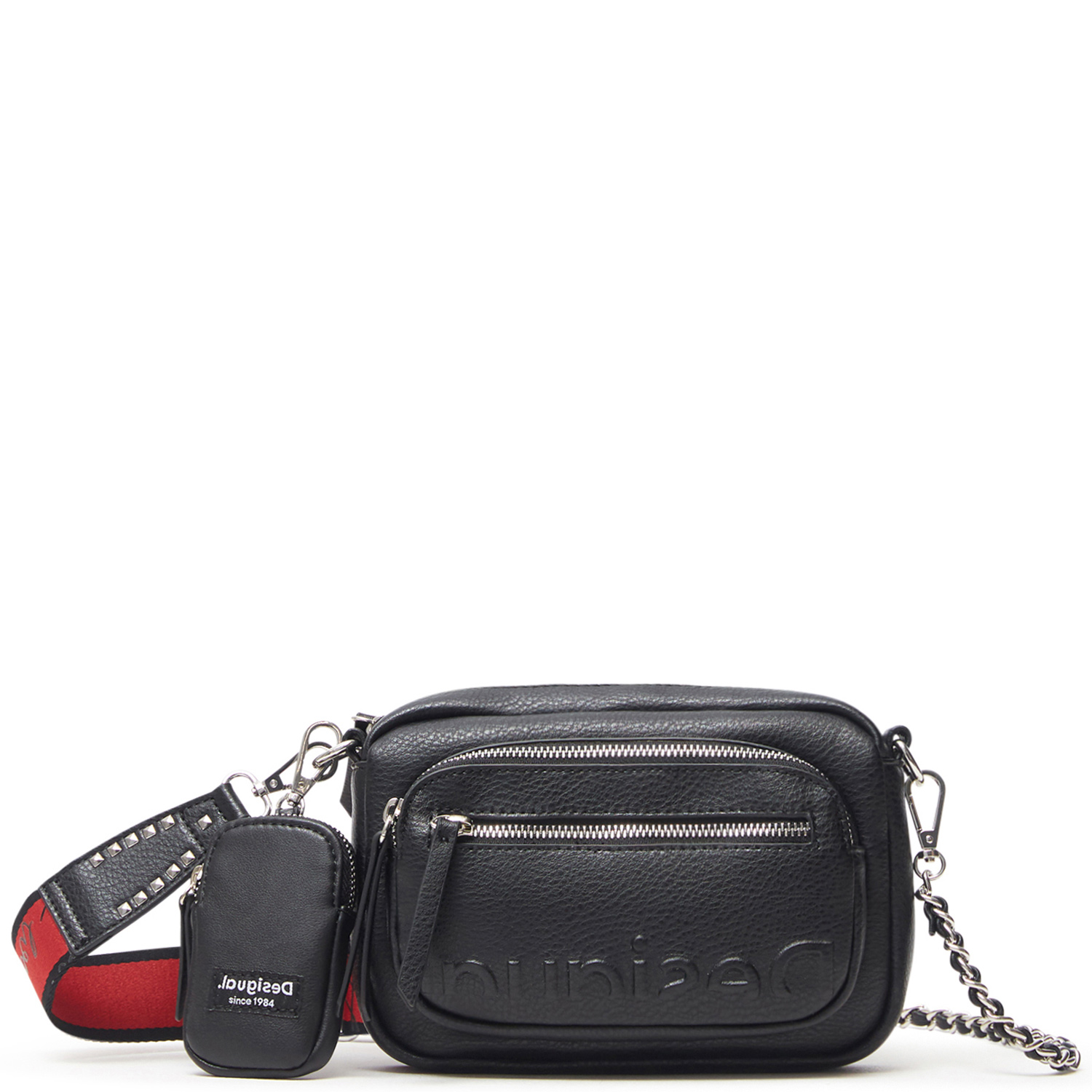 Desigual Damen Umhängetasche Embossed Half Cambridge Mini Negro | 06. ...