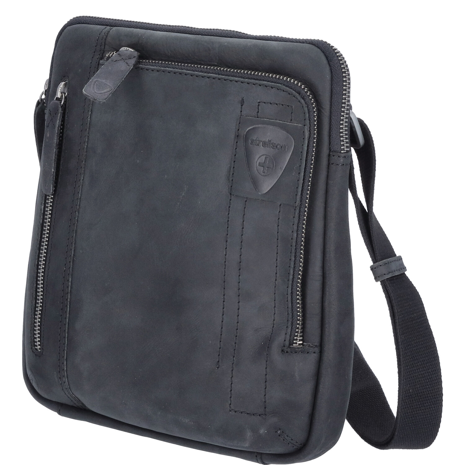 Strellson Schultertasche Leder Richmond Black