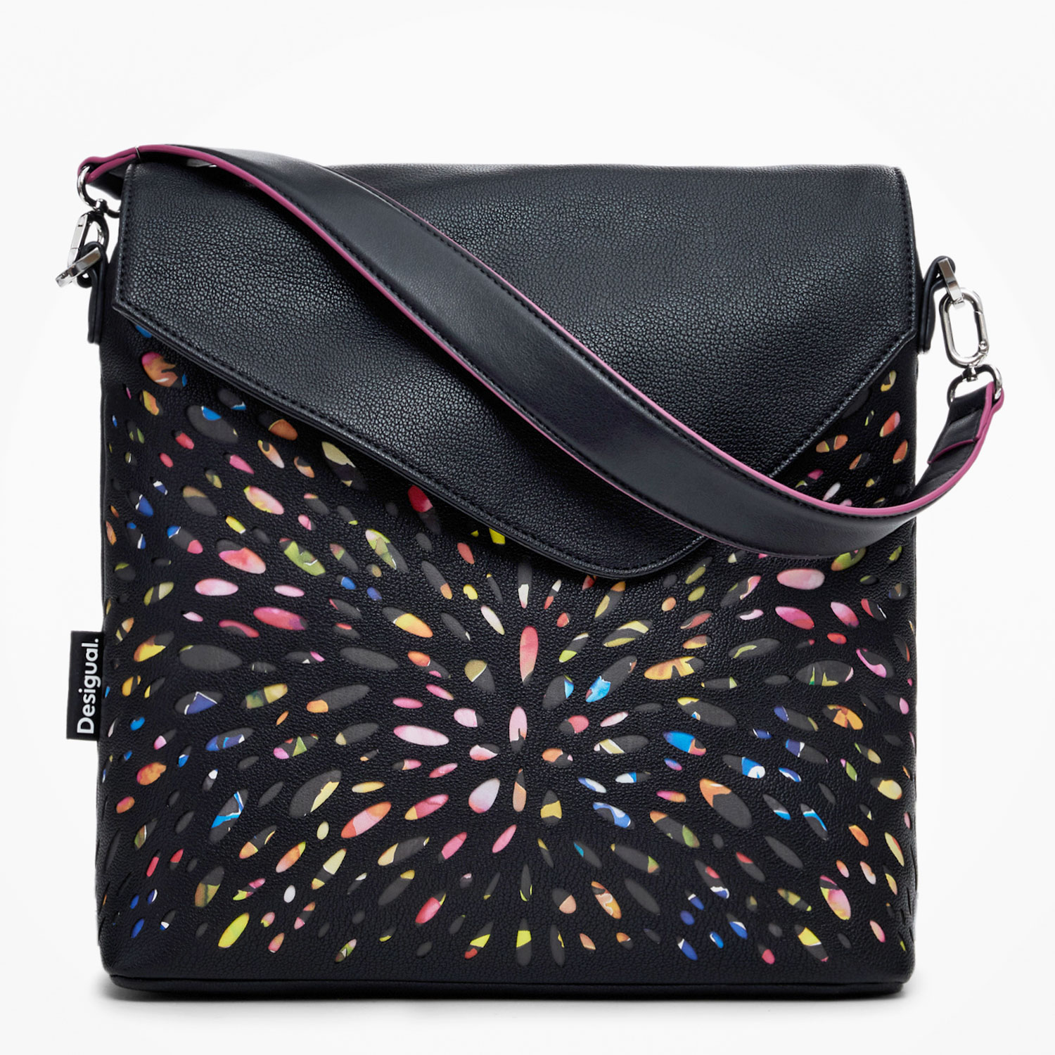 Desigual Damen Rucksack/Tasche 2in1 Blackwell Jersey Black