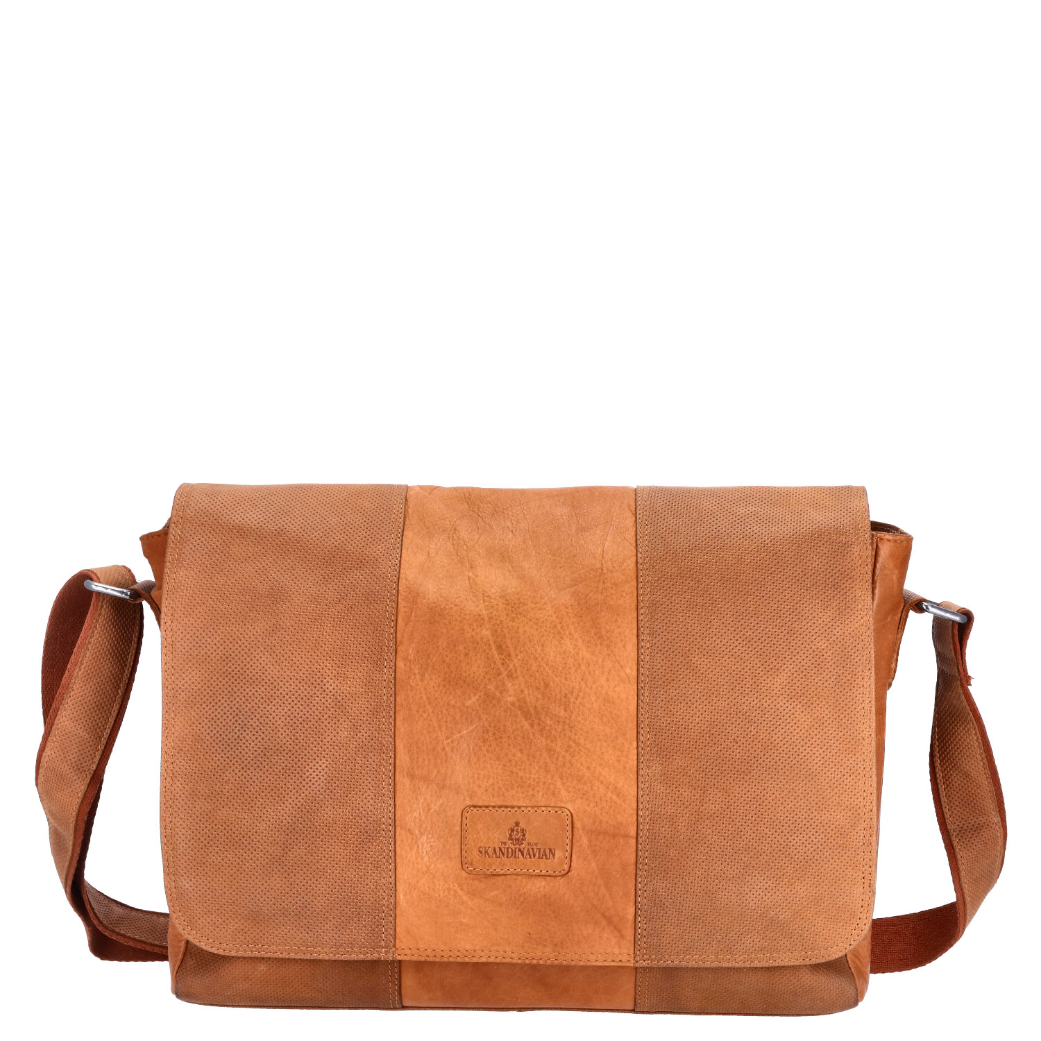 The Skandinavian Brand Leder Messenger  Cognac