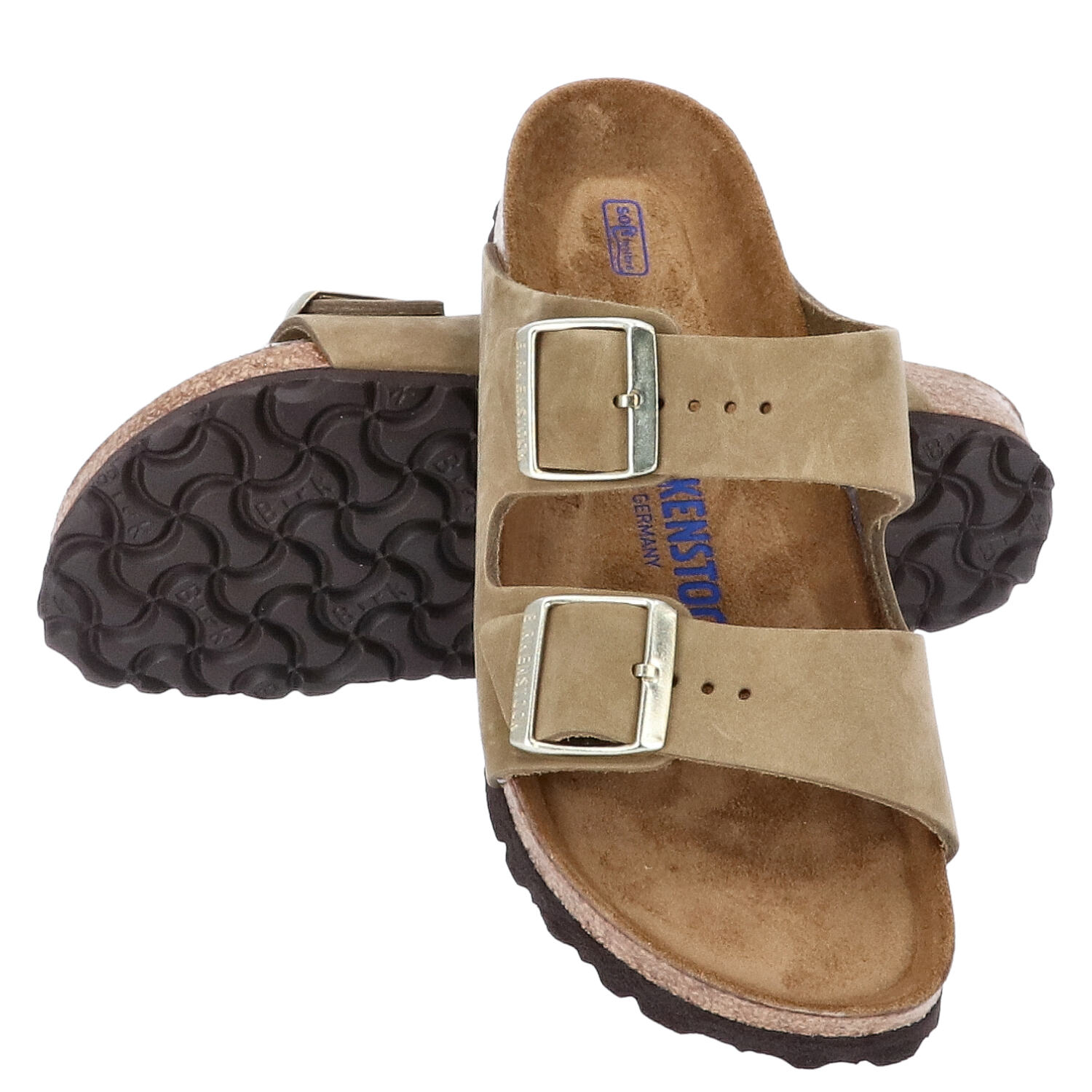 Birkenstock Sandalen Größe 38 Arizona BS Faded Khaki  