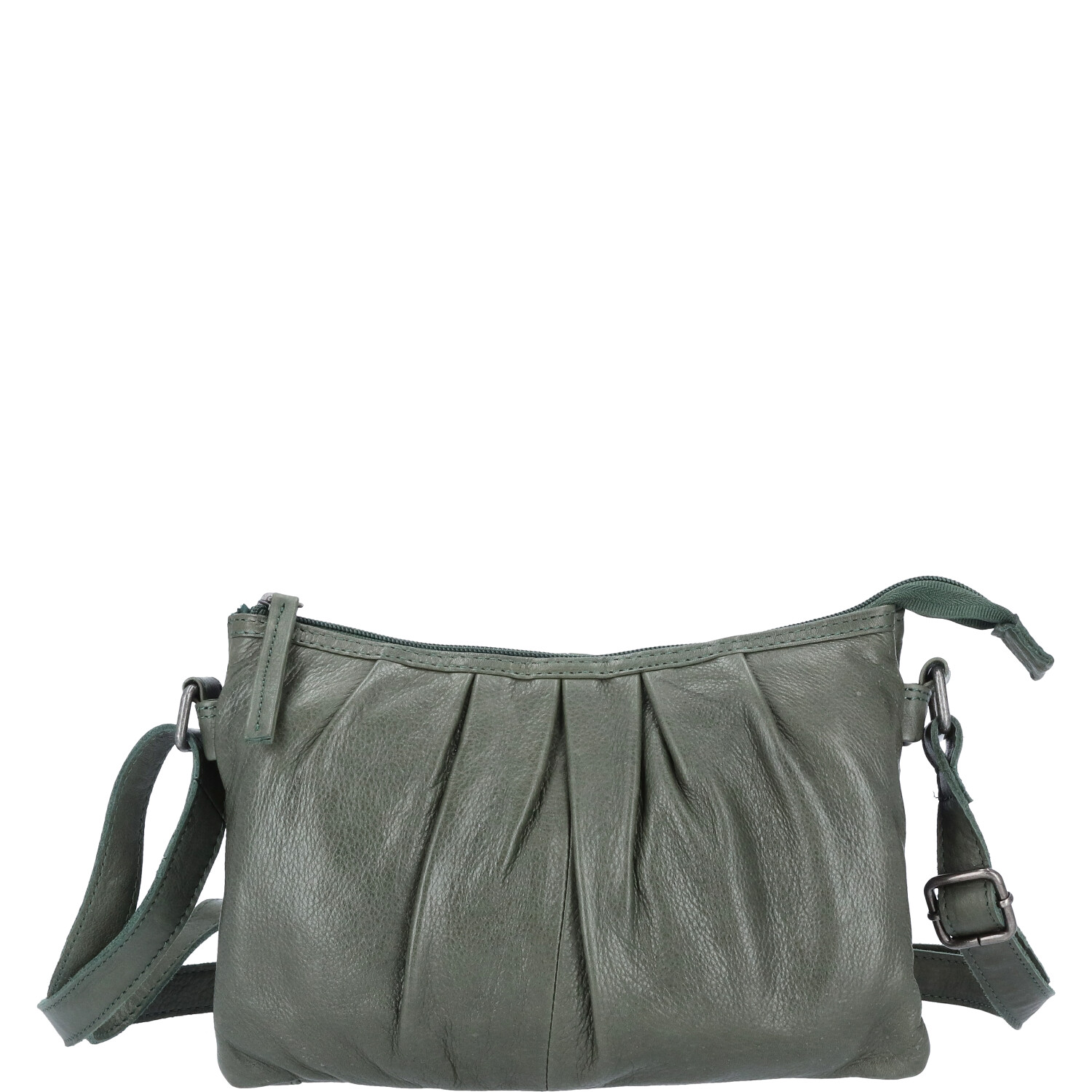 The Skandinavian Brand Damen Ledertasche, Umhängetasche - grün Abbildung 2