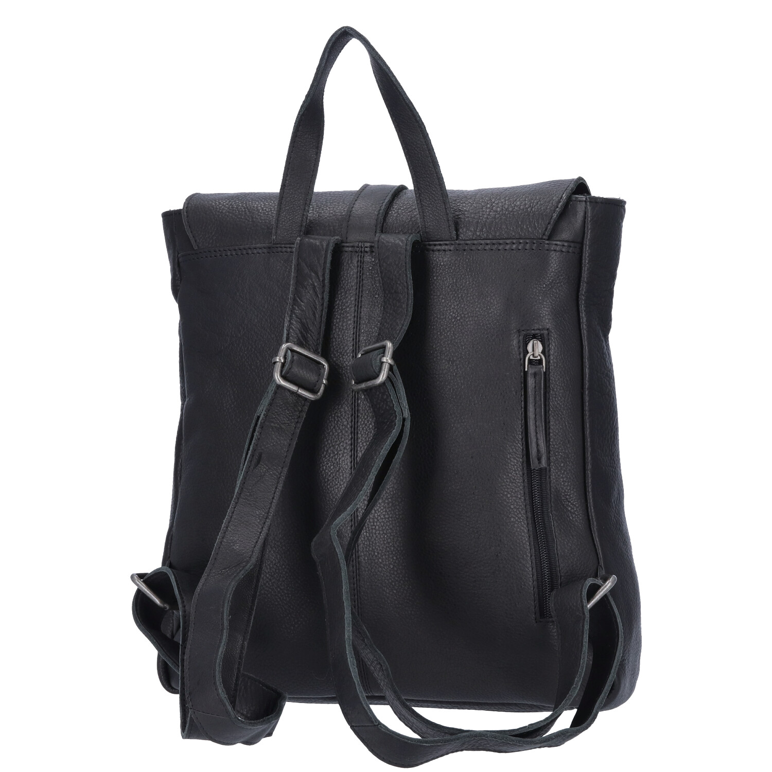 The Skandinavian Brand Damen Leder Rucksack - schwarz Abbildung 4
