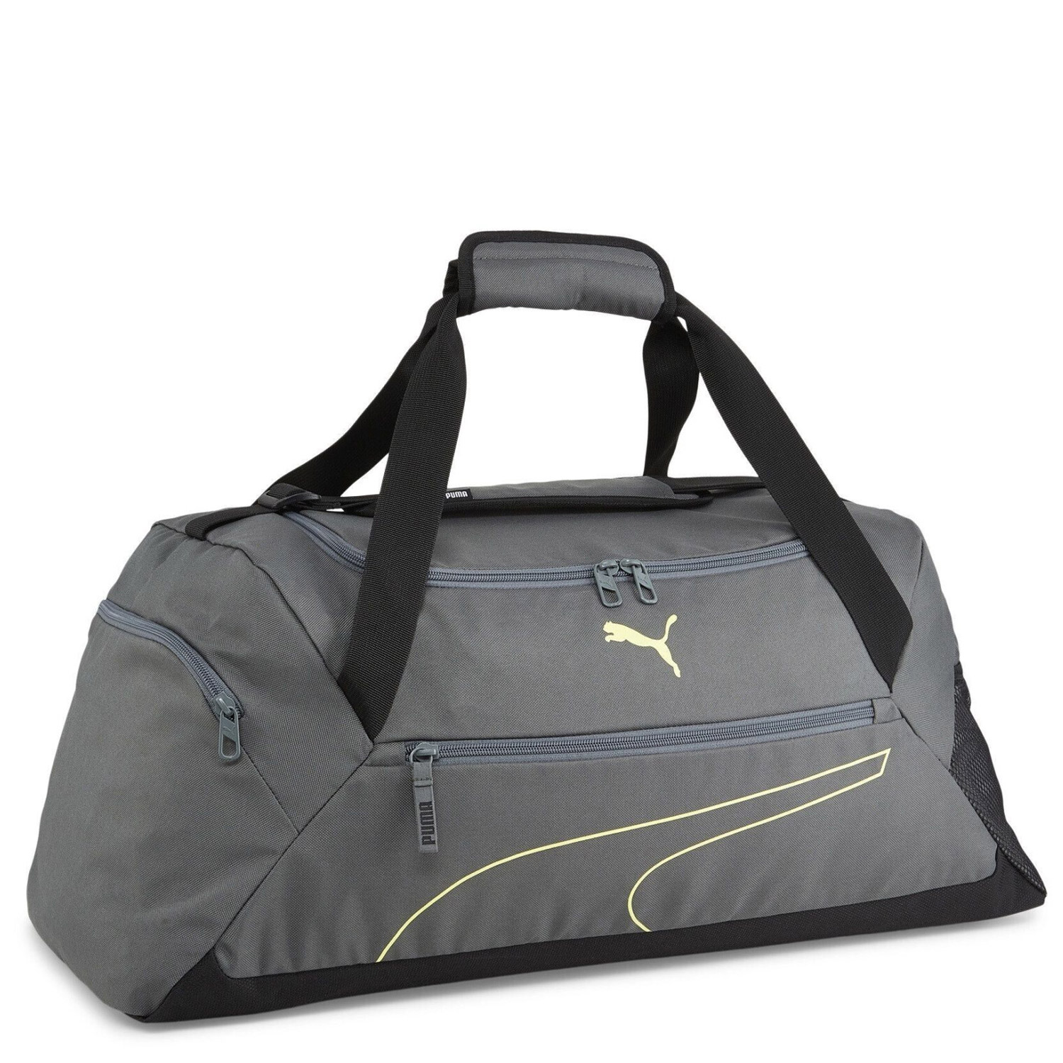 Puma Sporttasche M Fundamentals Sports Bag mineral gray-lime sheen