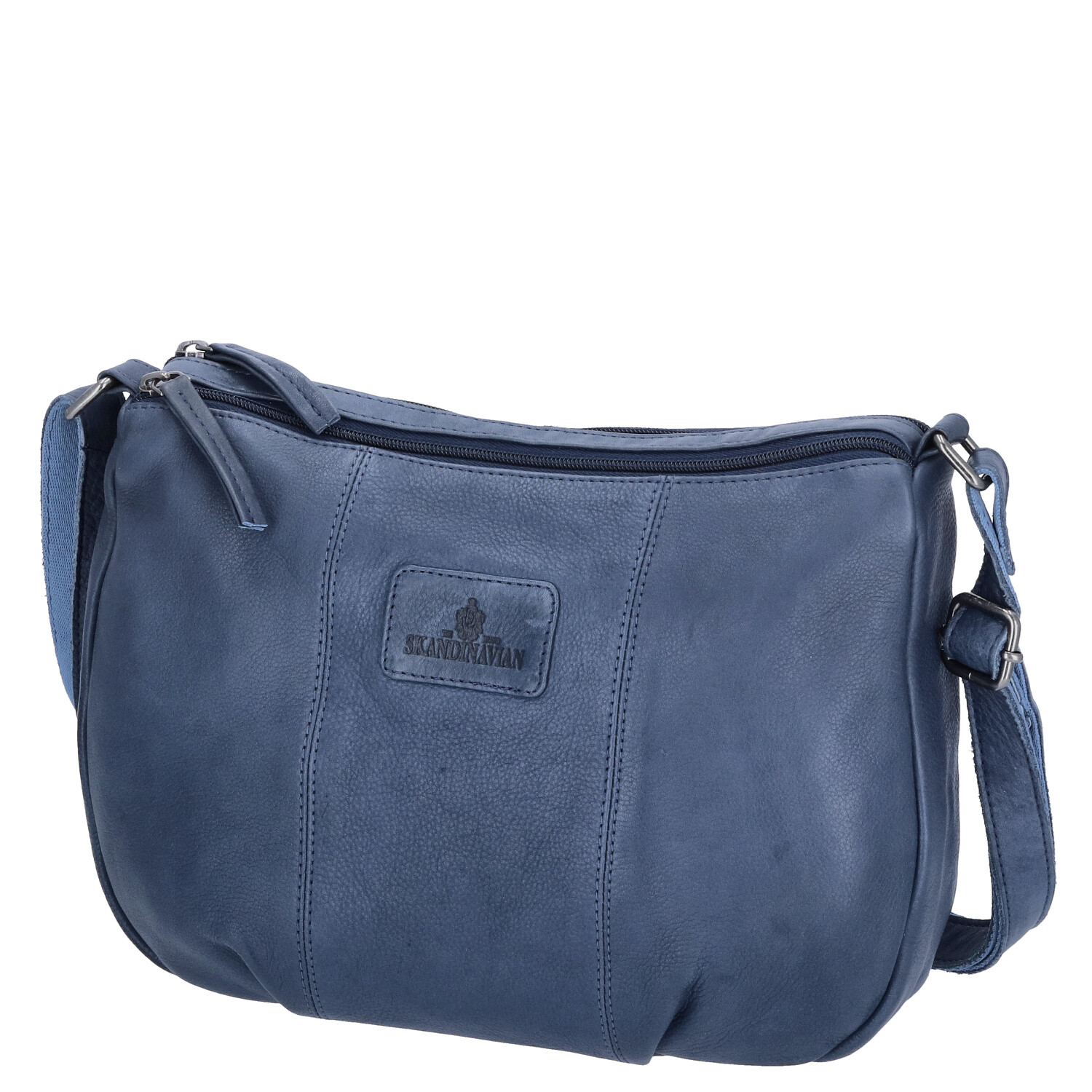 The Skandinavian Brand Leder Umhängetasche  Blue