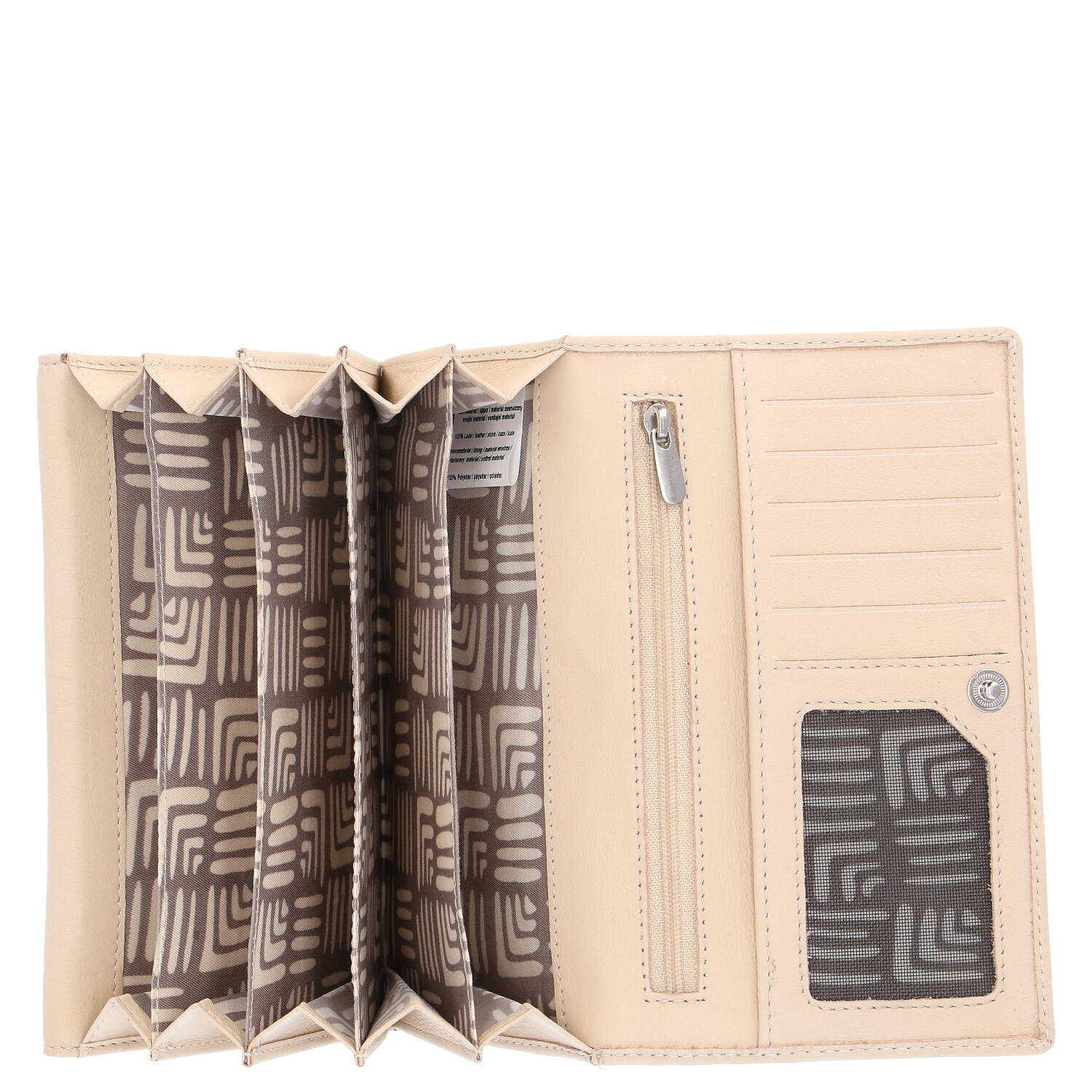 The Skandinavian Brand Damenbörse Leder - beige Abbildung 4