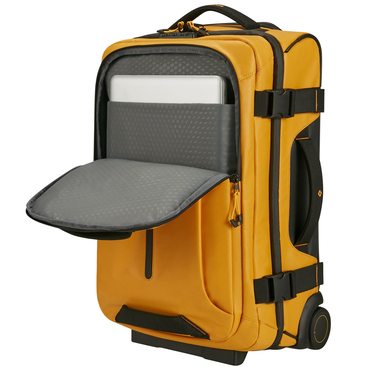 Samsonite Reisetasche mit Rollen&Doppelrahmen 55cm Ecodiver yellow