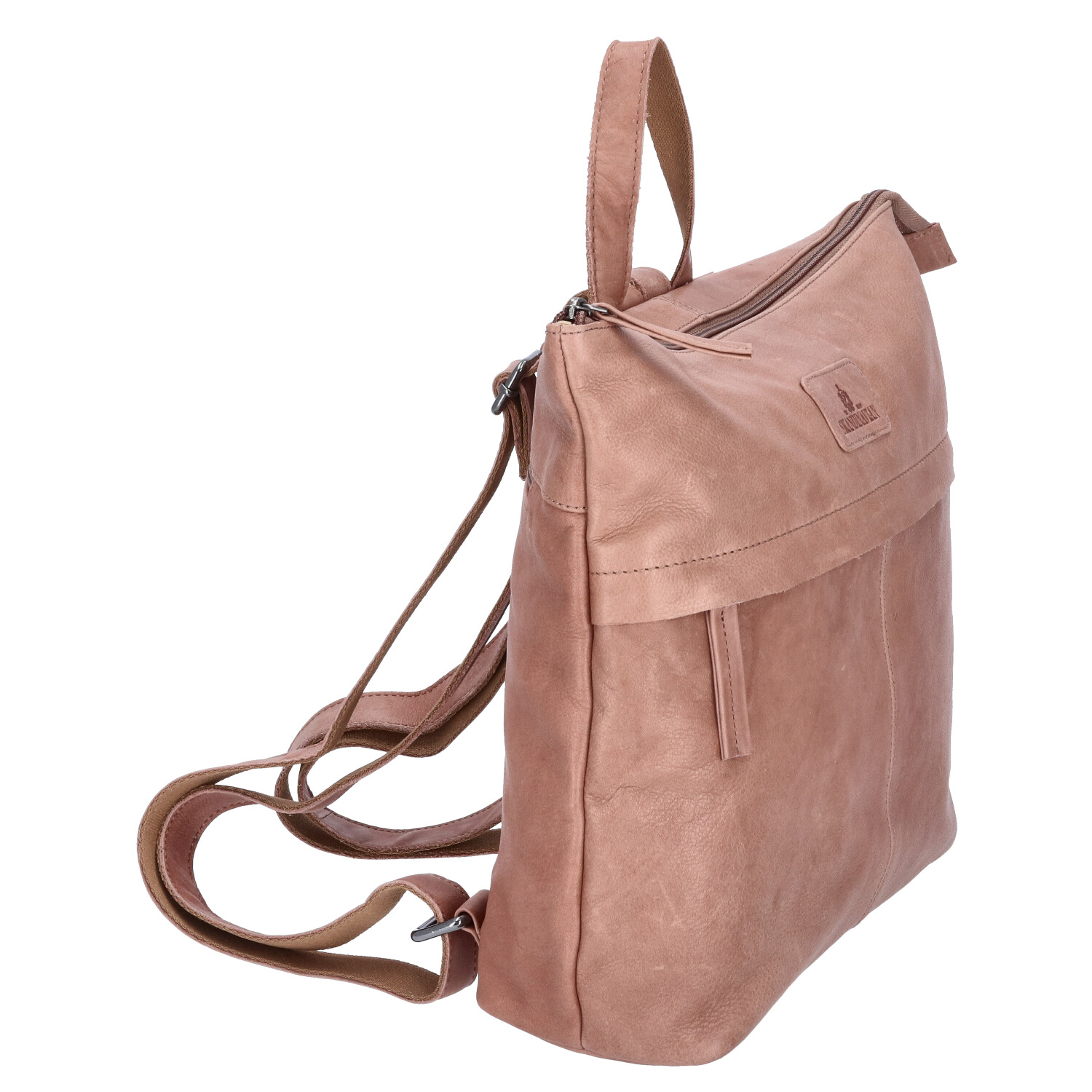 Lederrucksack damen beige Clearance