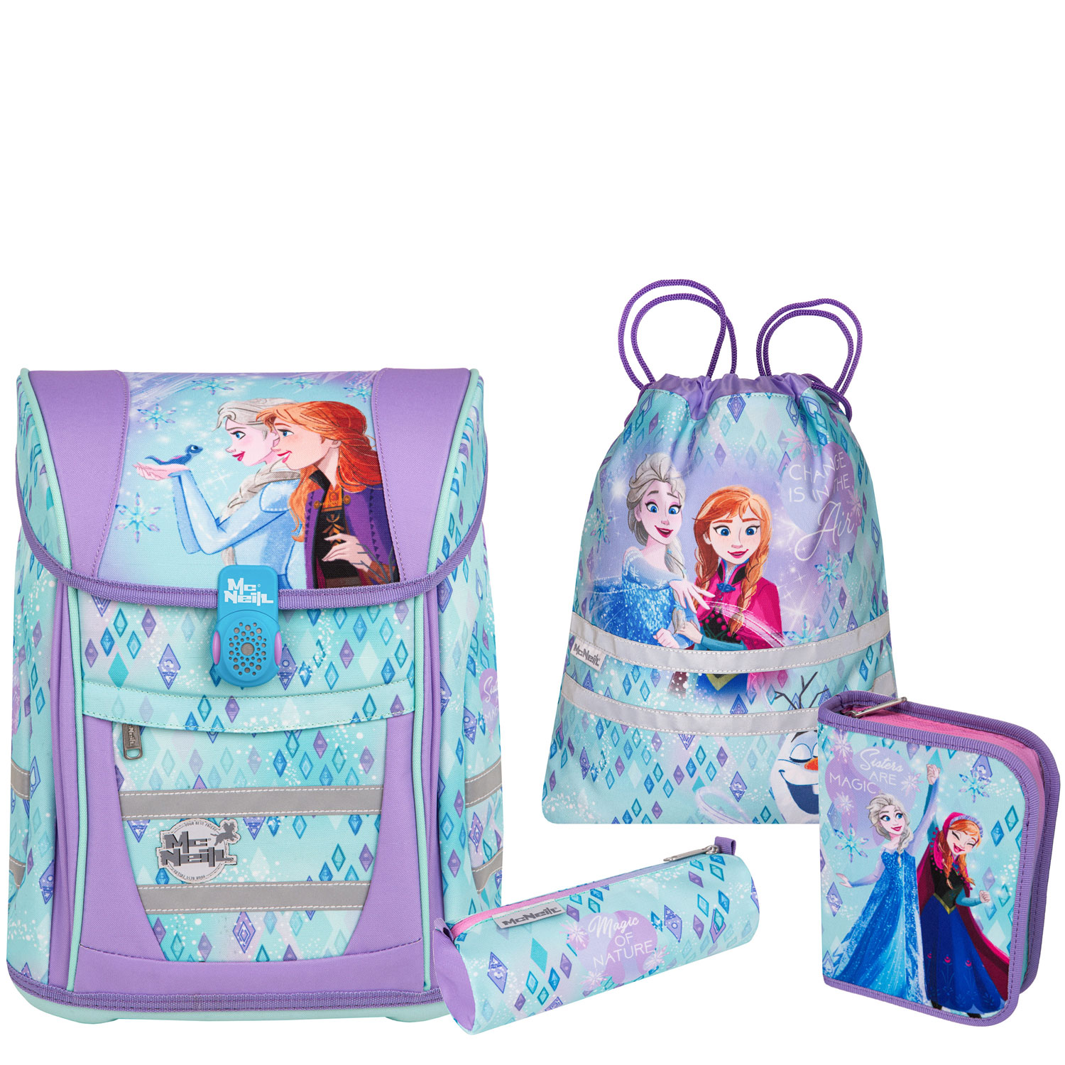 McNeill Schulranzen-Set TENERIS 4-teilig Disney Frozen  Abbildung 1 McNeill Schulranzen-Set TENERIS 4-teilig Disney Frozen  Abbildung 1