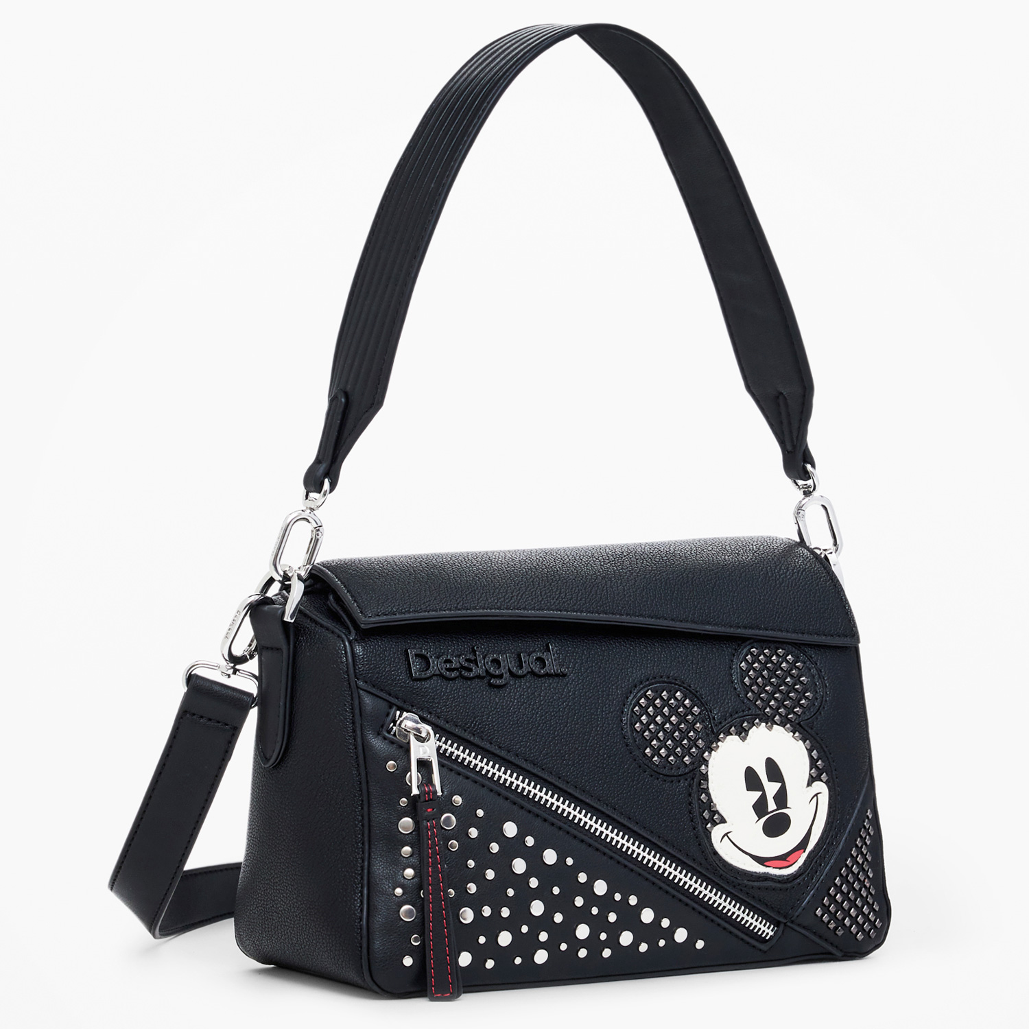 Desigual Umhängetasche Mickey Studstyle Black