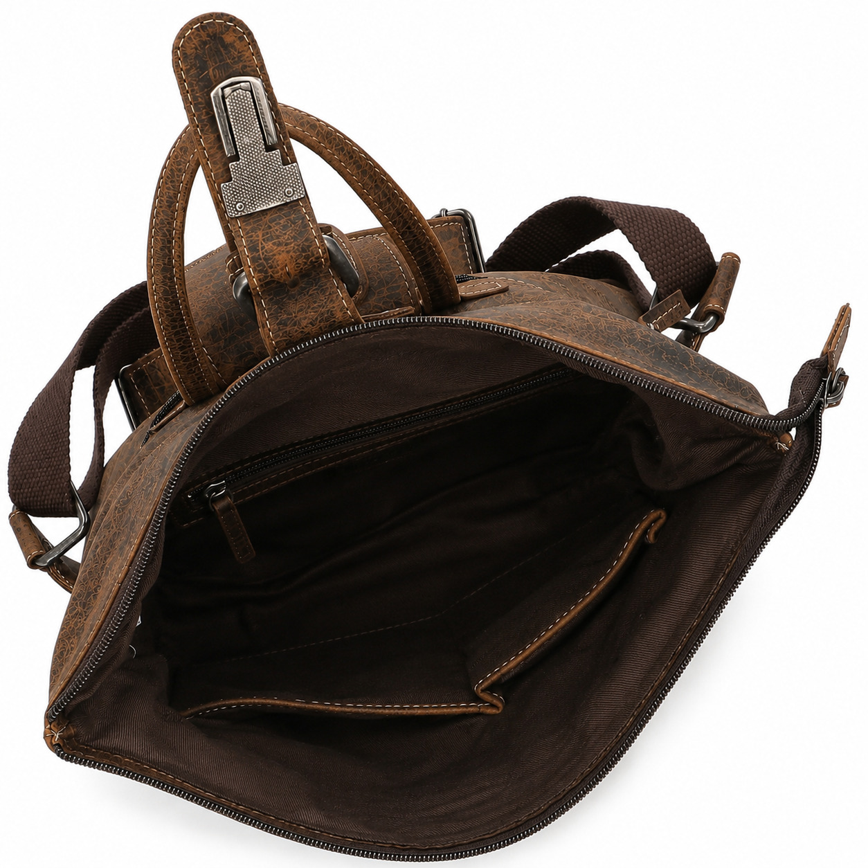 The Skandinavian Brand Leder Rucksack Cognac - Cognac Abbildung 5