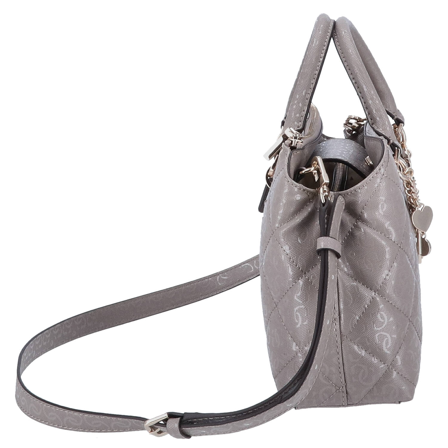 GUESS Handtasche Libby 2 comp Dark Taupe Abbildung 4