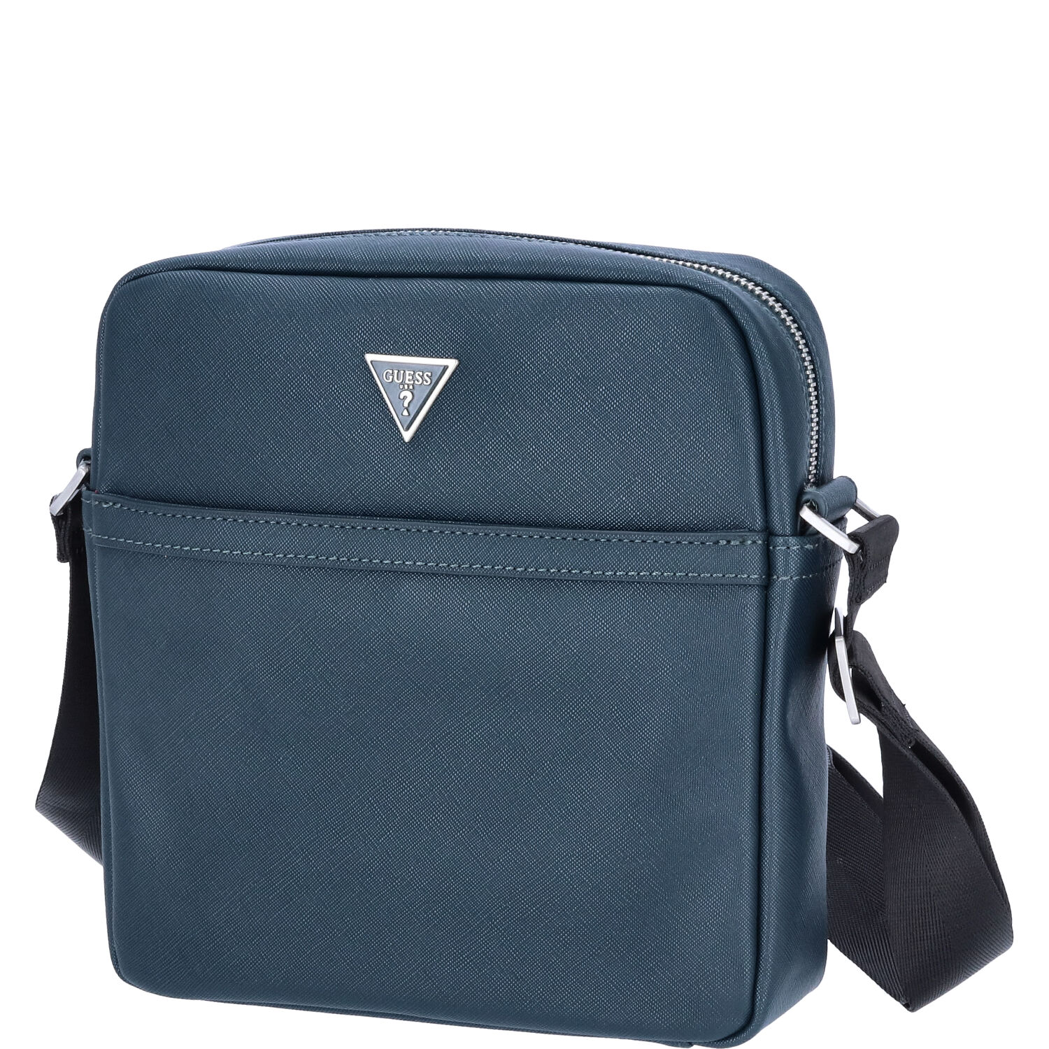 GUESS Herren Umhängetasche Certosa Saffiano teal