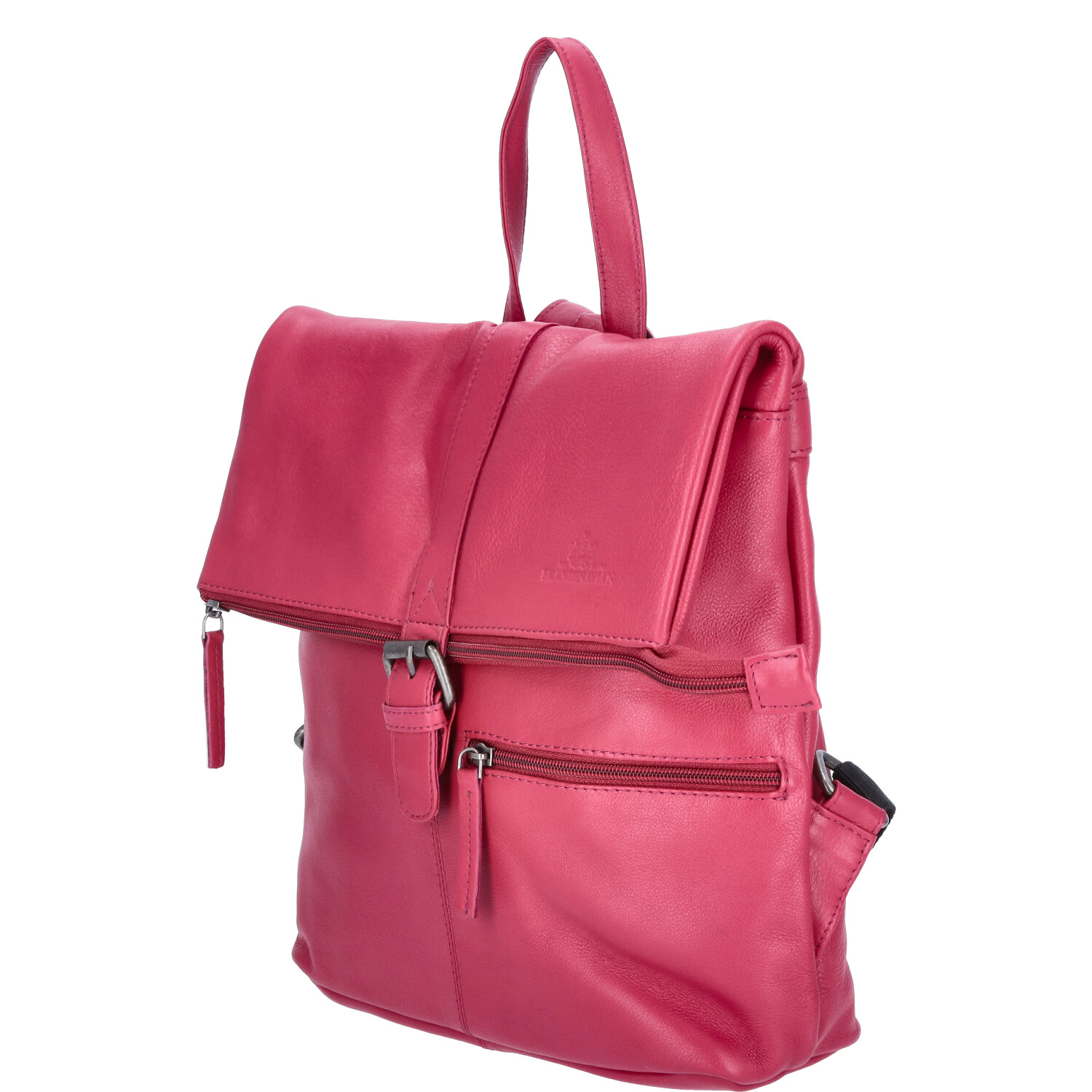 The Skandinavian Brand Damen Leder Rucksack - fuchsia Abbildung 4