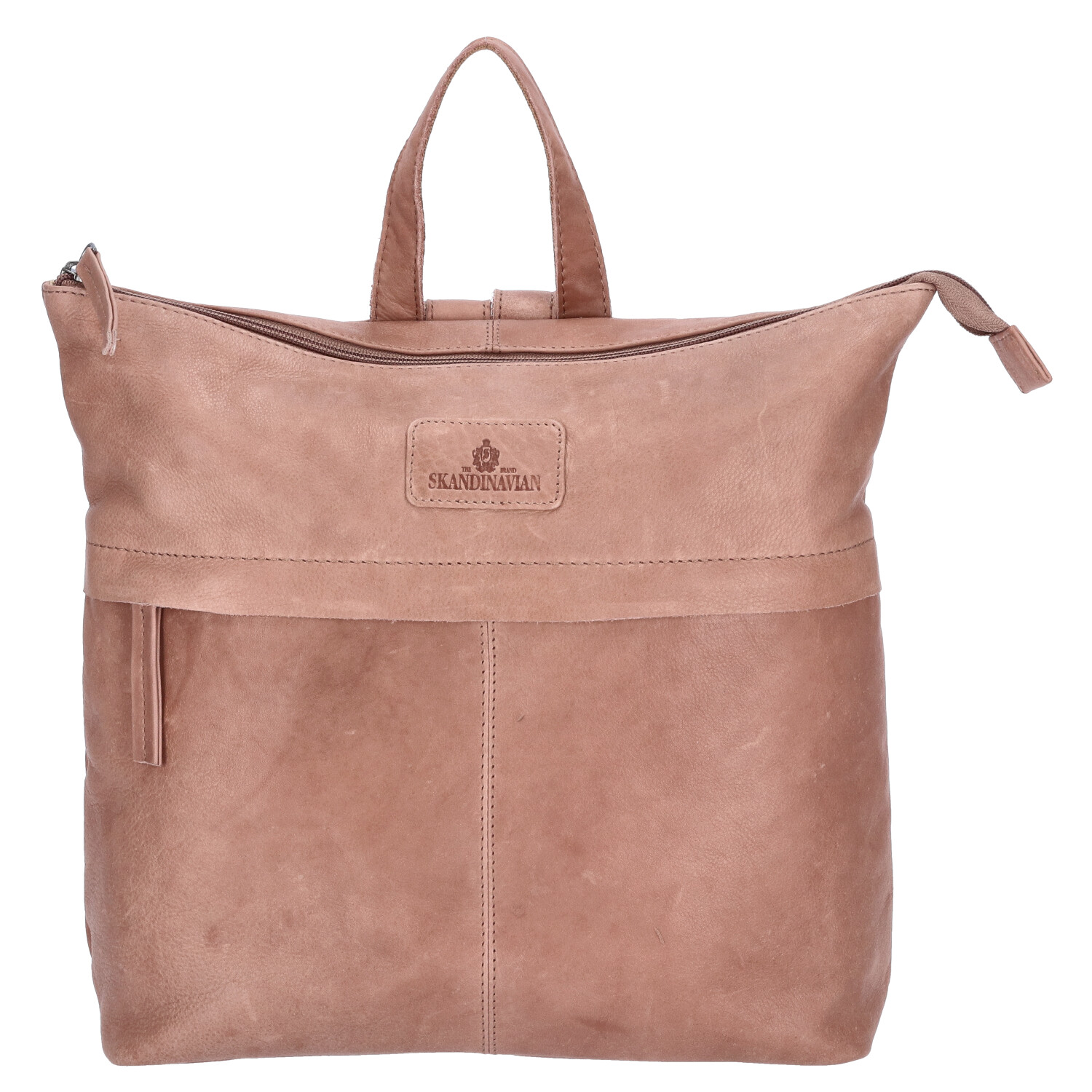 The Skandinavian Brand Damen Leder Rucksack - beige Abbildung 4