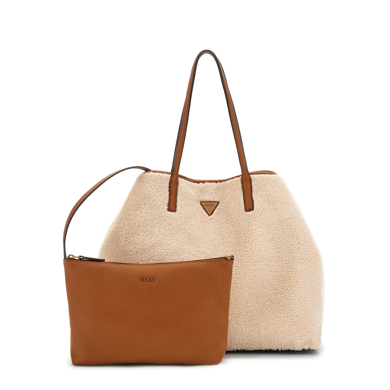 GUESS Shopper Victtoria Large natural/cognac Abbildung 3