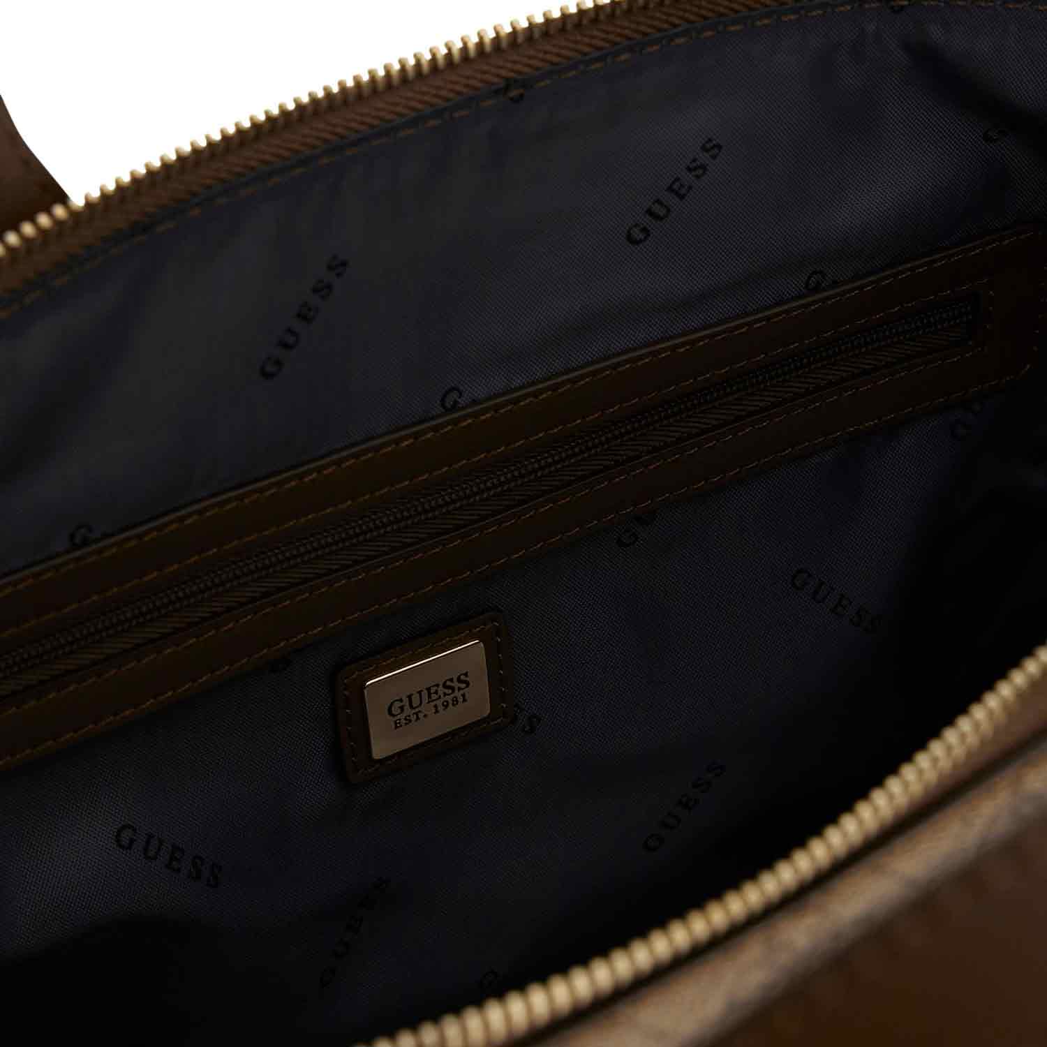 GUESS Handtasche Follie Small Tote Coal Logo Abbildung 3