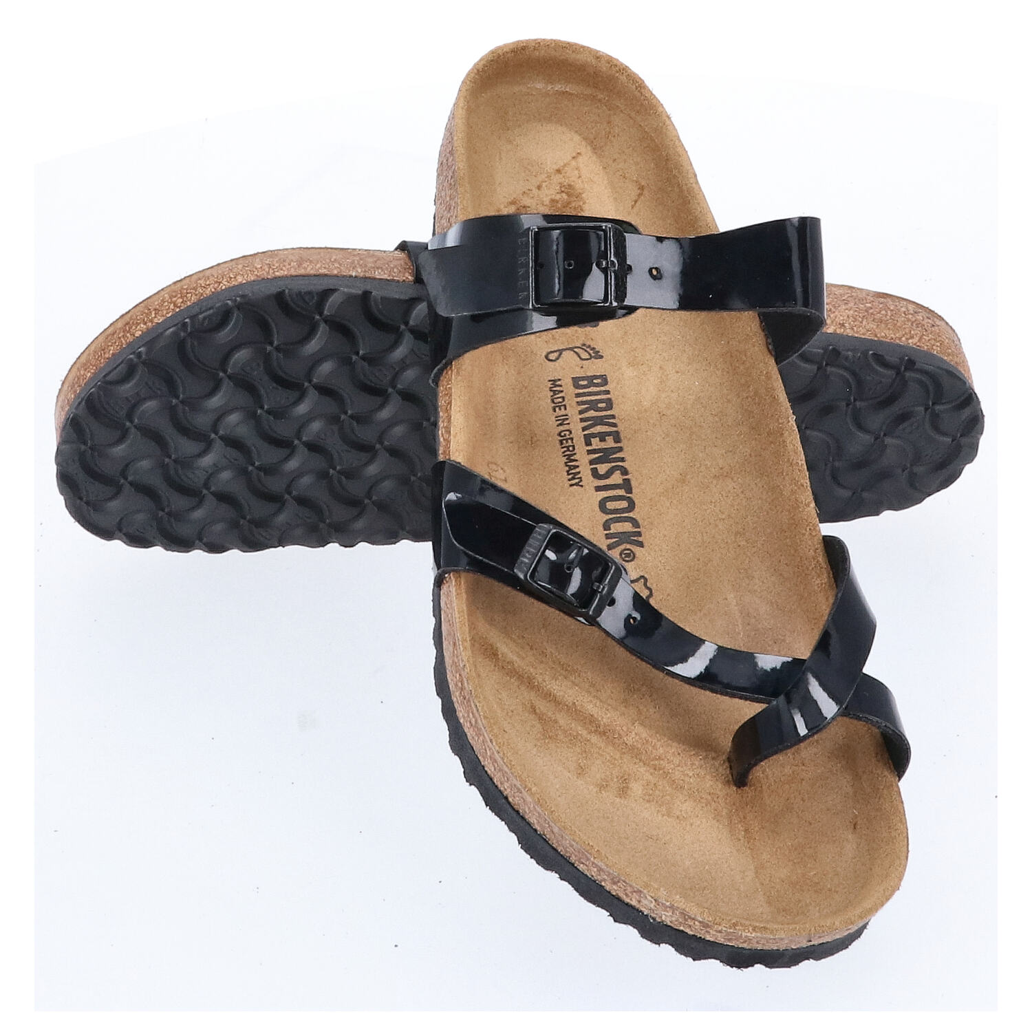 Birkenstock Sandalen Größe 43 Mayari Black Patent   Abbildung 1