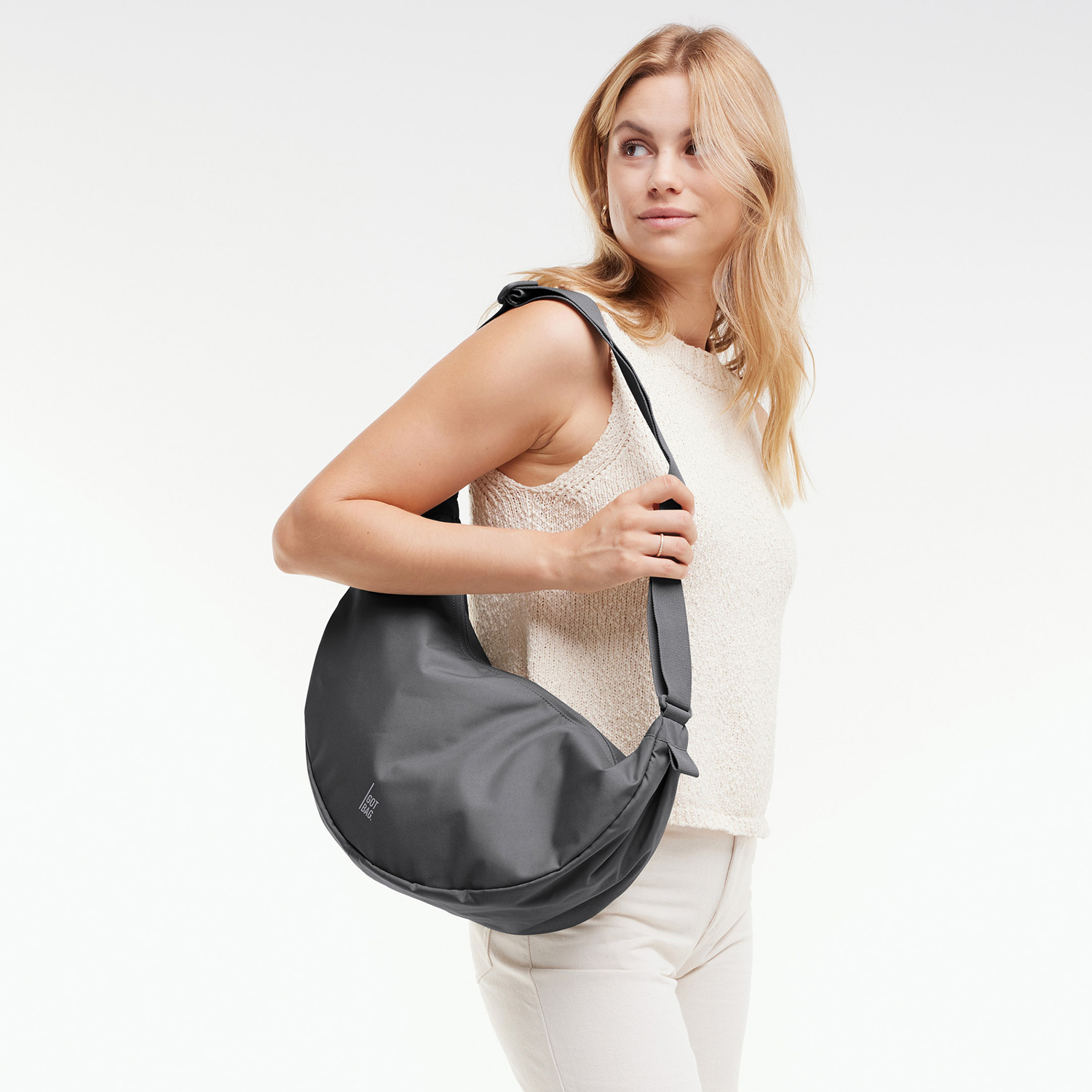 Got Bag Umhängetasche / Crossbody Moon Bag Large shark Abbildung 7