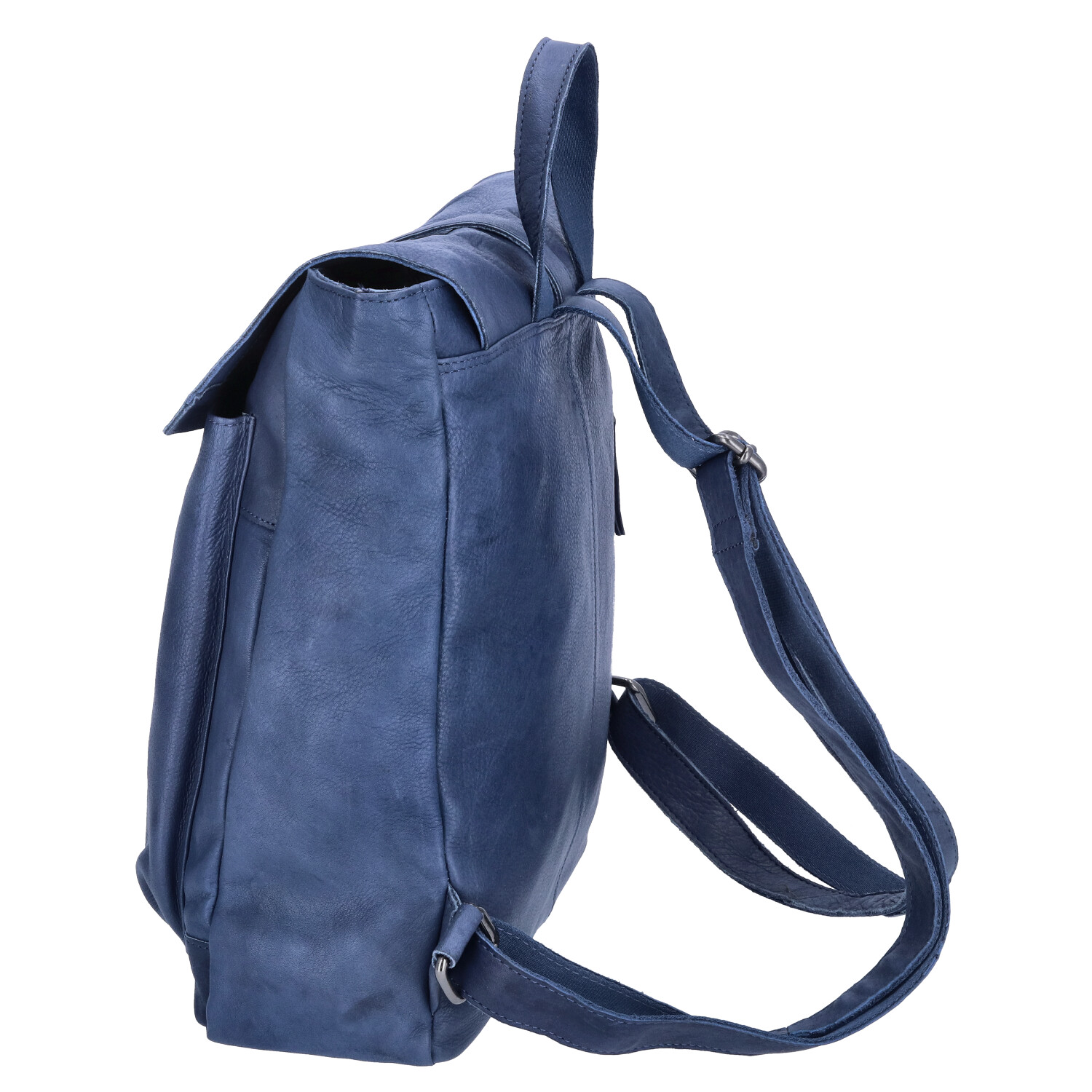 The Skandinavian Brand Damen Leder Rucksack - Blue Abbildung 4