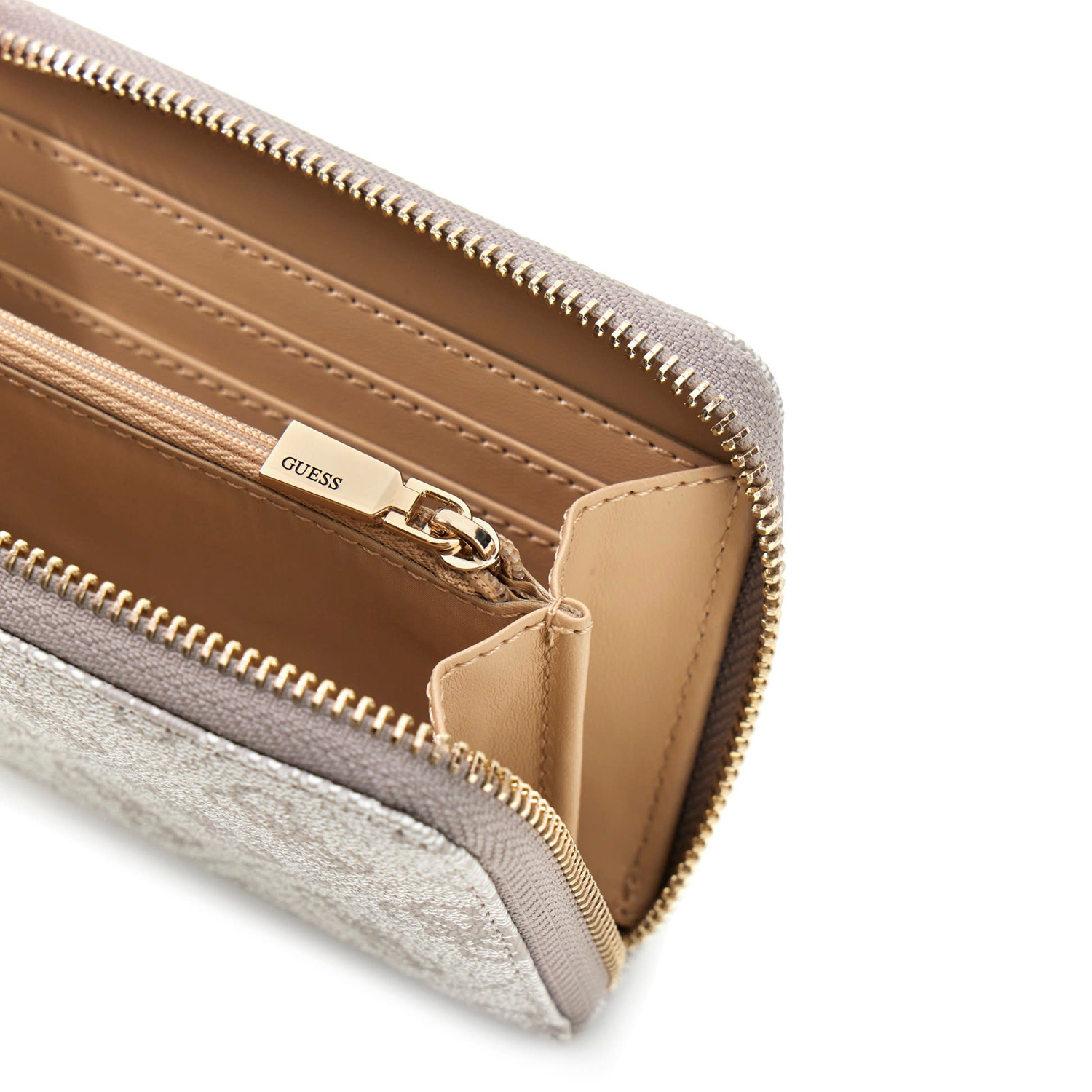 GUESS Damen Geldbörse Laurel II SLG Dark Taupe Logo Abbildung 4