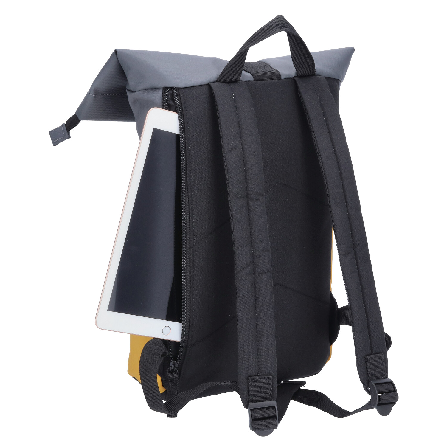 TheTrueC Stylischer Tagesrucksack für Alltag Alma yellow-grey Abbildung 4