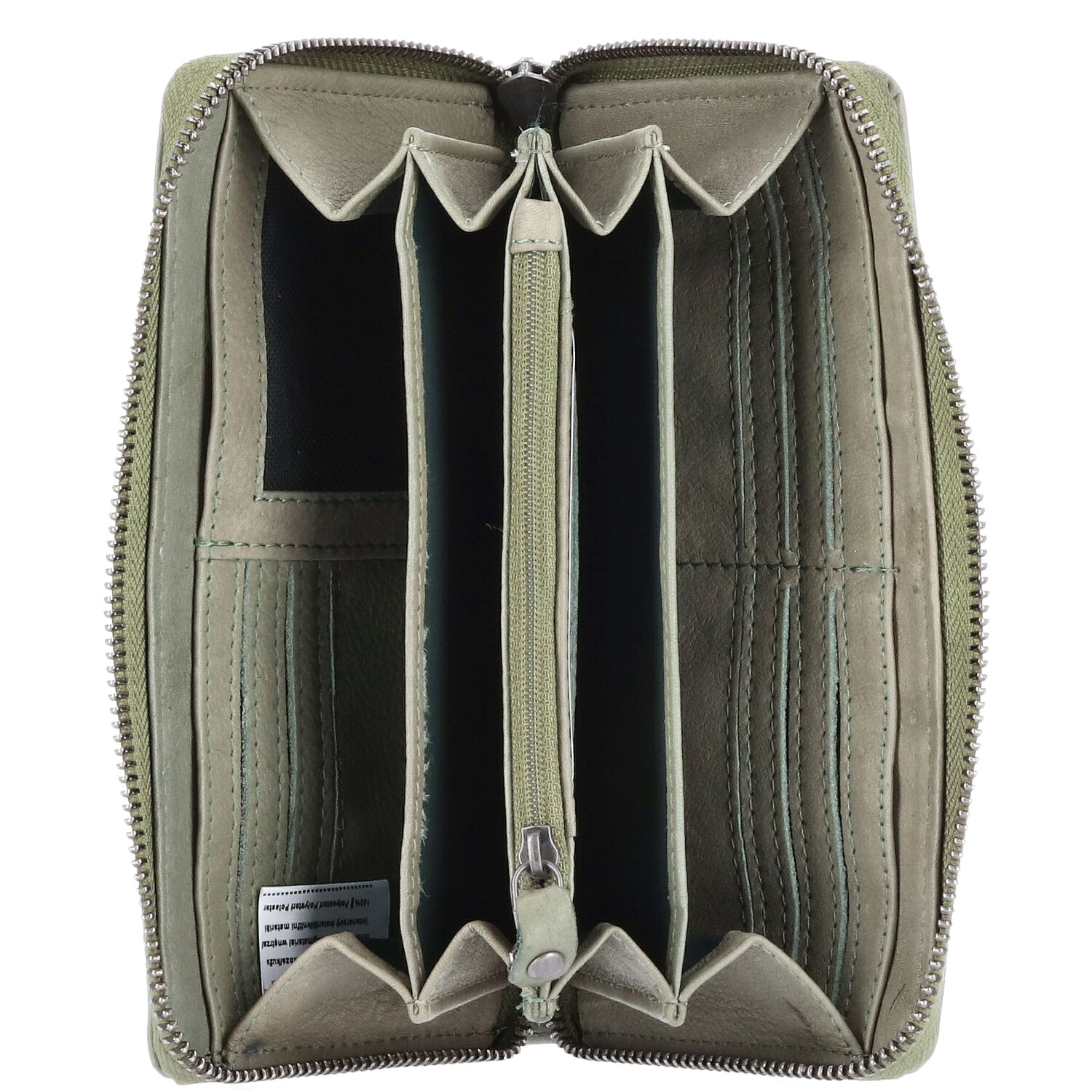 The Skandinavian Brand Leder Reißverschluss Geldbörse  mint Abbildung 3