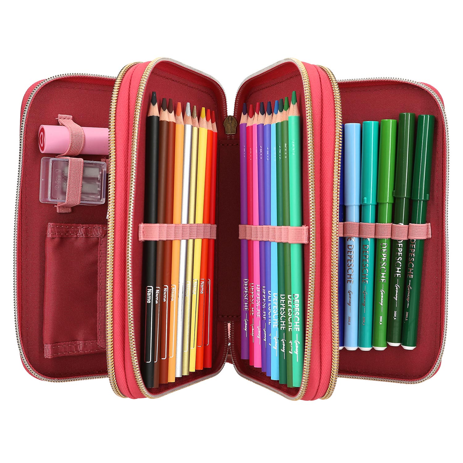 Depesche 3-Fach Federtasche LEOHEART Rosa Abbildung 6