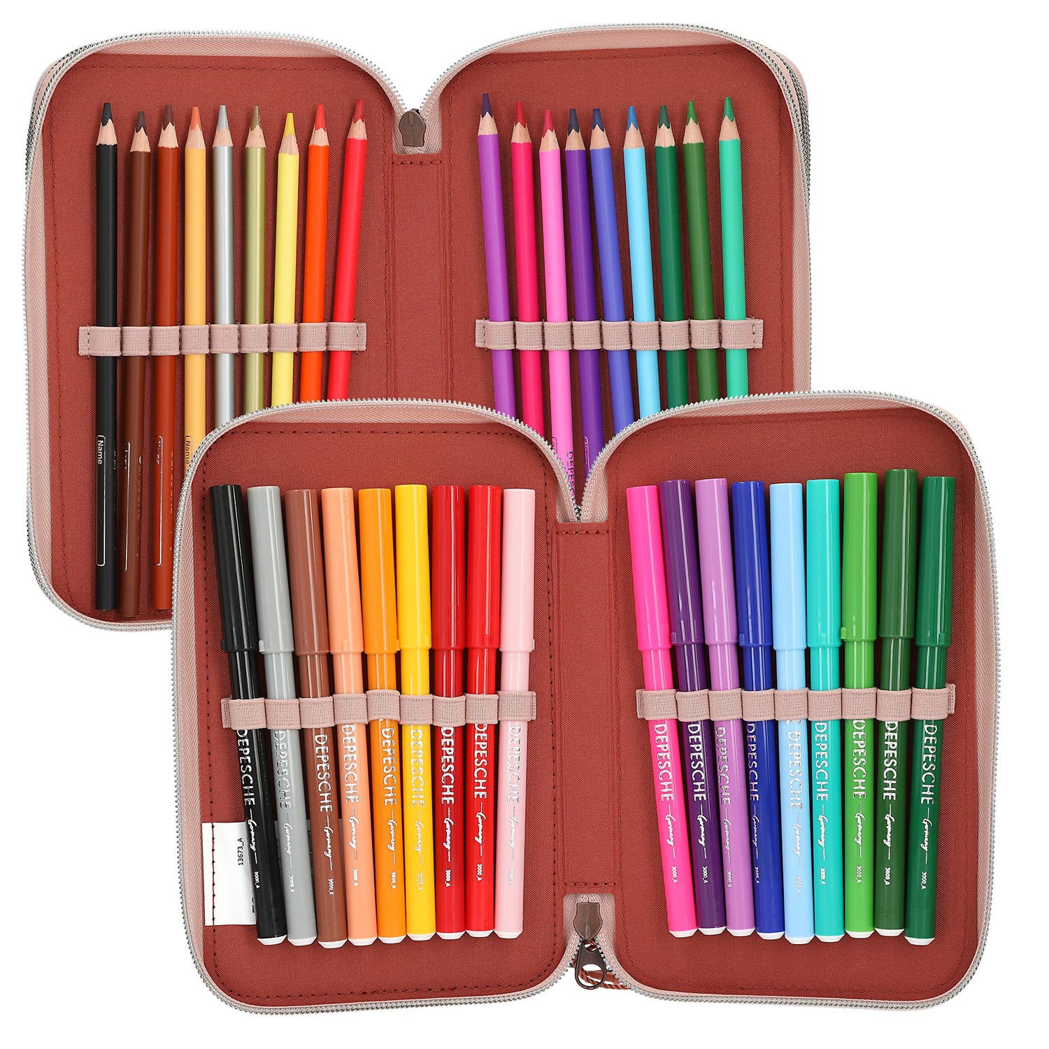 Depesche 3-Fach Federtasche TOPModel FUR EVER FRIENDS Rosa Abbildung 5