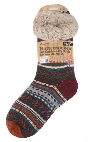 Antonio Kuschelige Hüttensocken im Norweger Design Gr. 35-42  indiana Style Abbildung 1