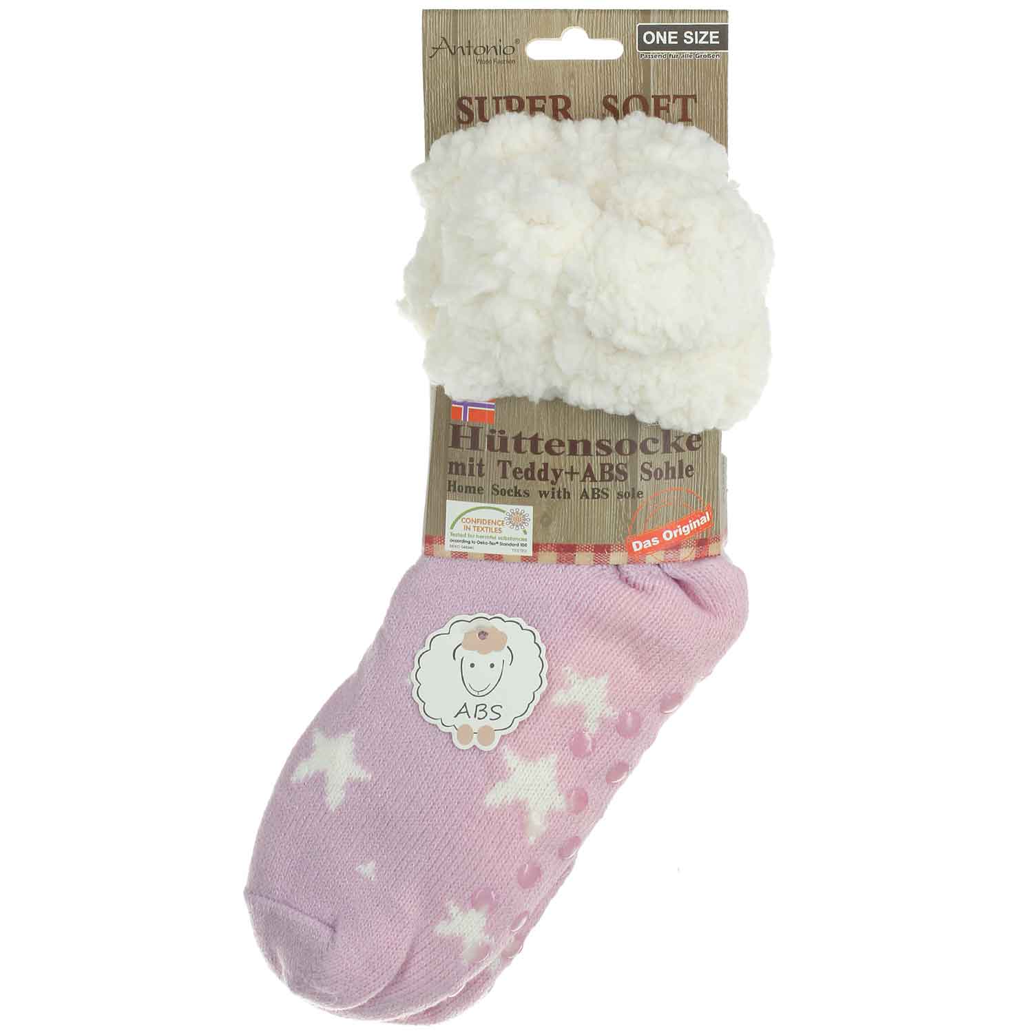 Antonio Hüttensocken OneSize  Rosa