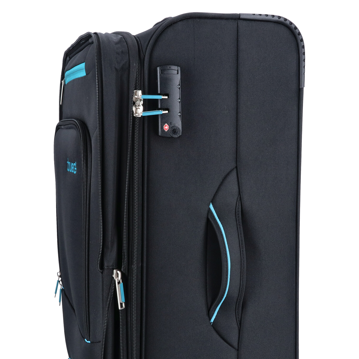 TheTrueC 4-Rad Trolley 69cm  Black-Blue Palma Black Abbildung 4