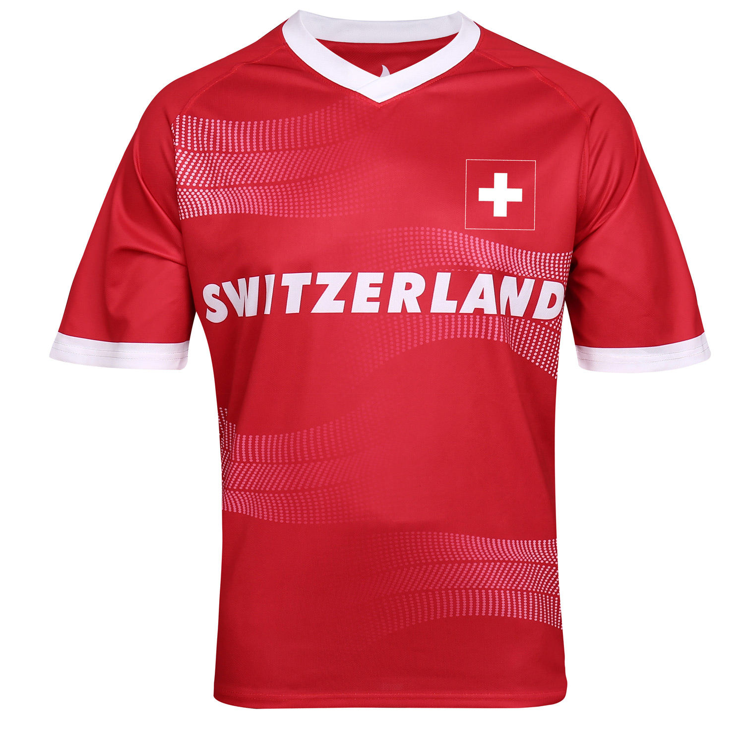 Antonio Schweiz Herren Trikot Gr. M  rot