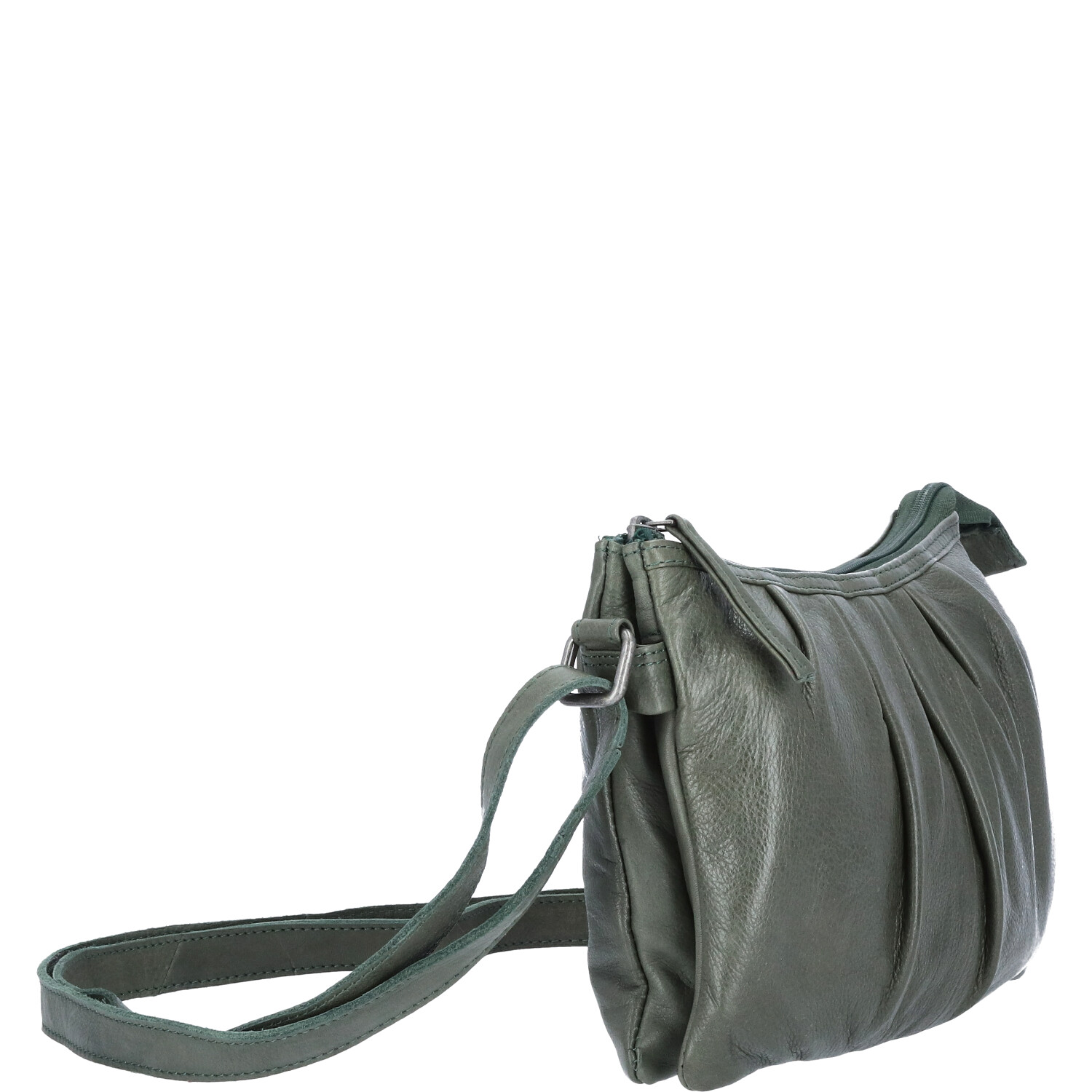 The Skandinavian Brand Damen Ledertasche, Umhängetasche - grün Abbildung 3