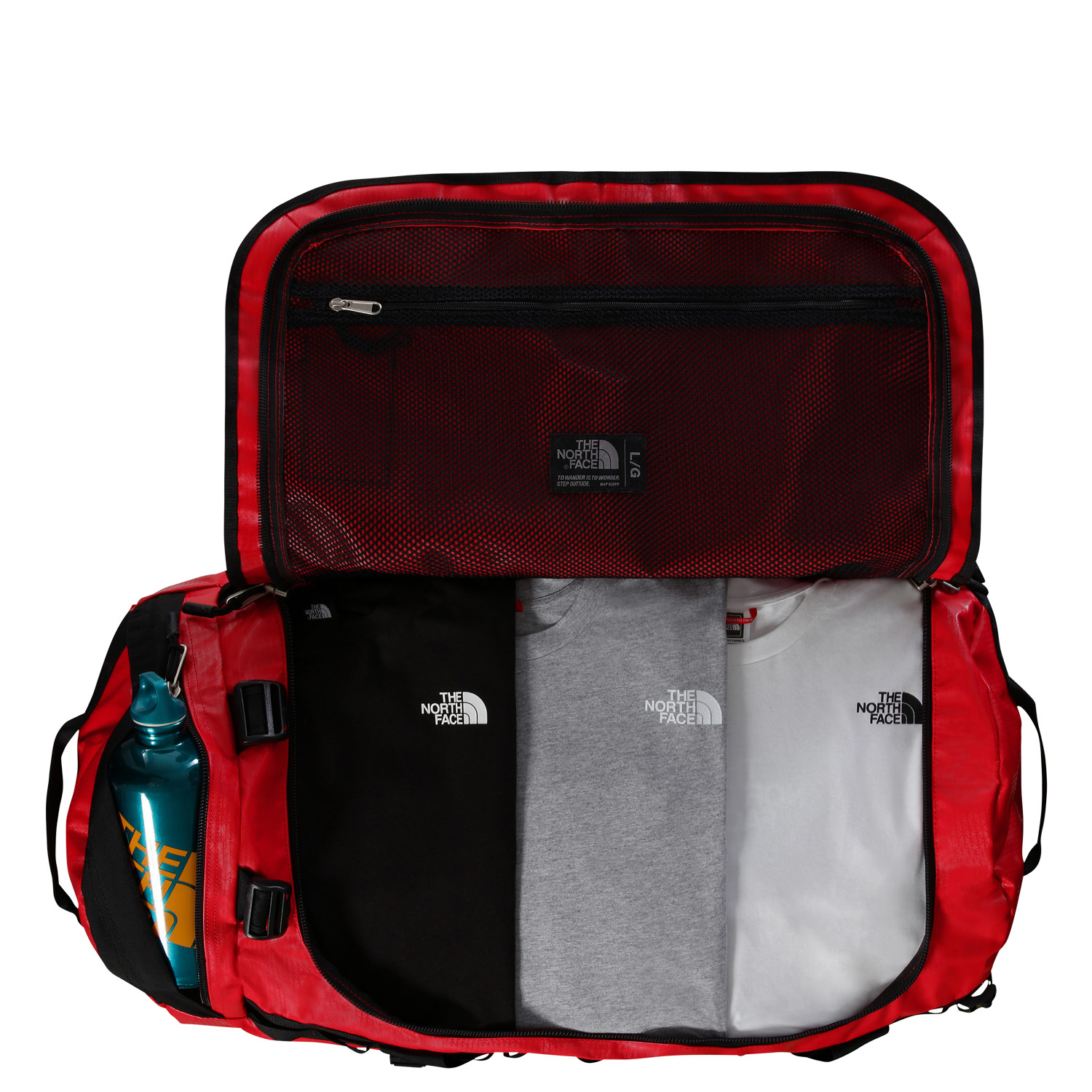 The North Face Reisetasche/Rucksack Base Camp Duffel L TNF Red-TNF Black