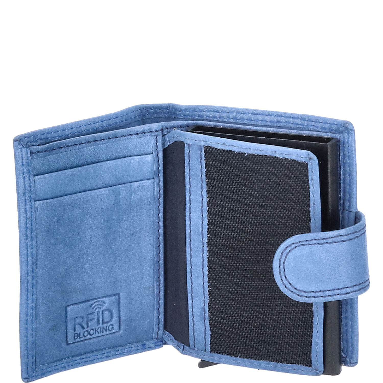 The Skandinavian Brand Kreditkarten Etui Leder  blau