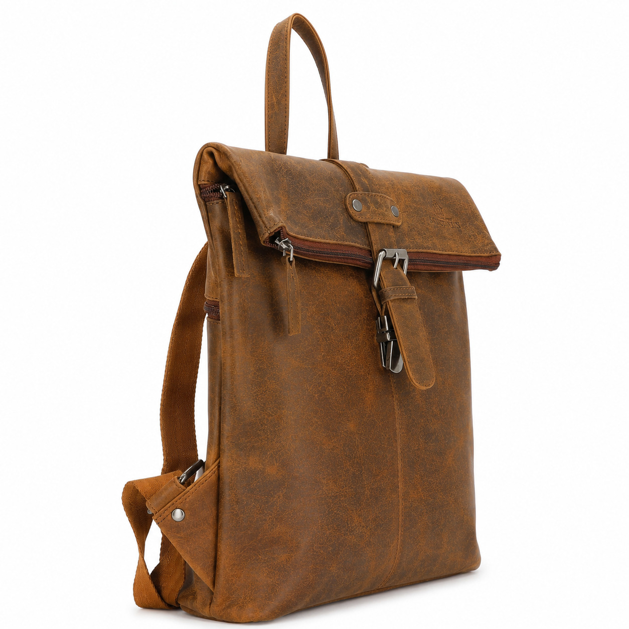 The Skandinavian Brand Leder Rucksack Cognac - Cognac Abbildung 3