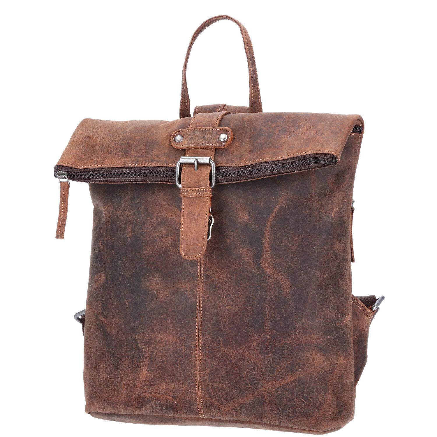 The Skandinavian Brand Leder Rucksack Cognac - Cognac Abbildung 8