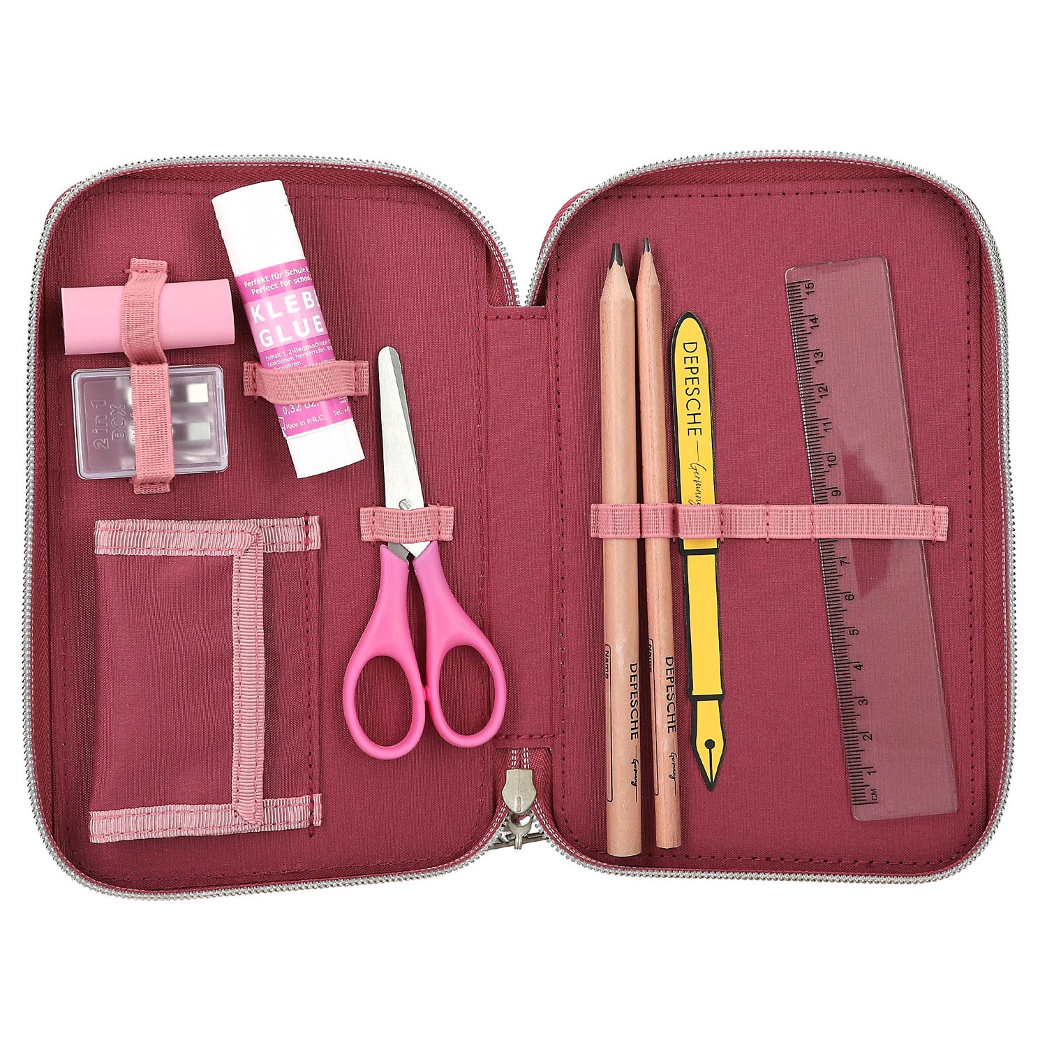 Depesche 3-Fach Federtasche Miss Melody DREAMLAND pink/rot Abbildung 4