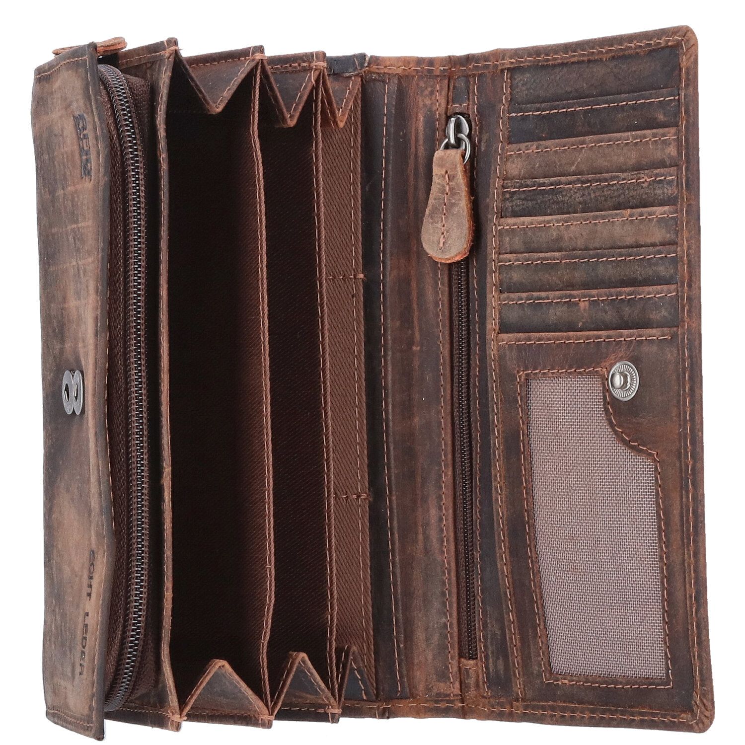 The Skandinavian Brand Damen Leder Geldbörse Maritime braun Abbildung 4