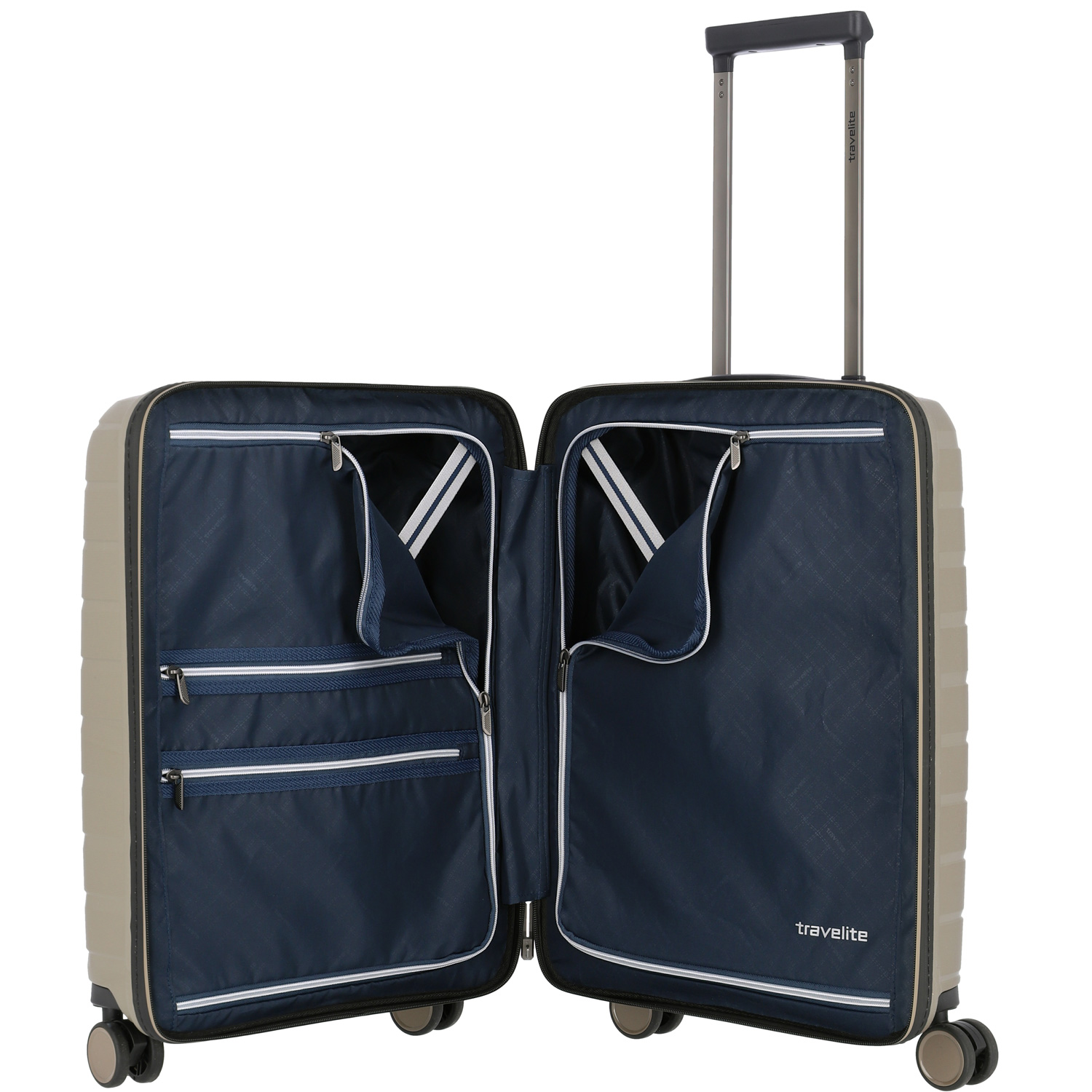 Travelite 4-Rad Trolley S mit Vortasche Air Base champagner Abbildung 5