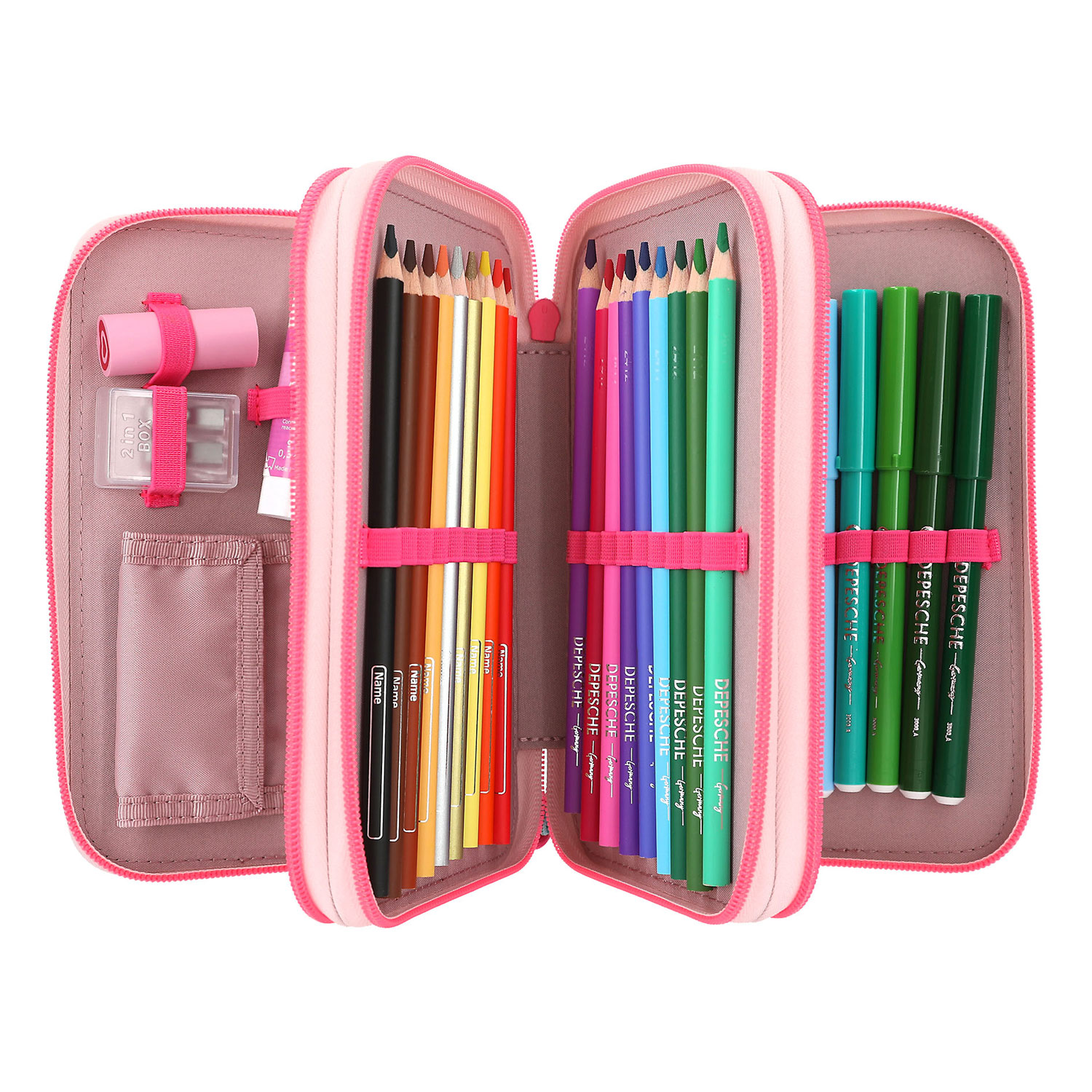 Depesche 3-Fach Federtasche Capybara pink Abbildung 6