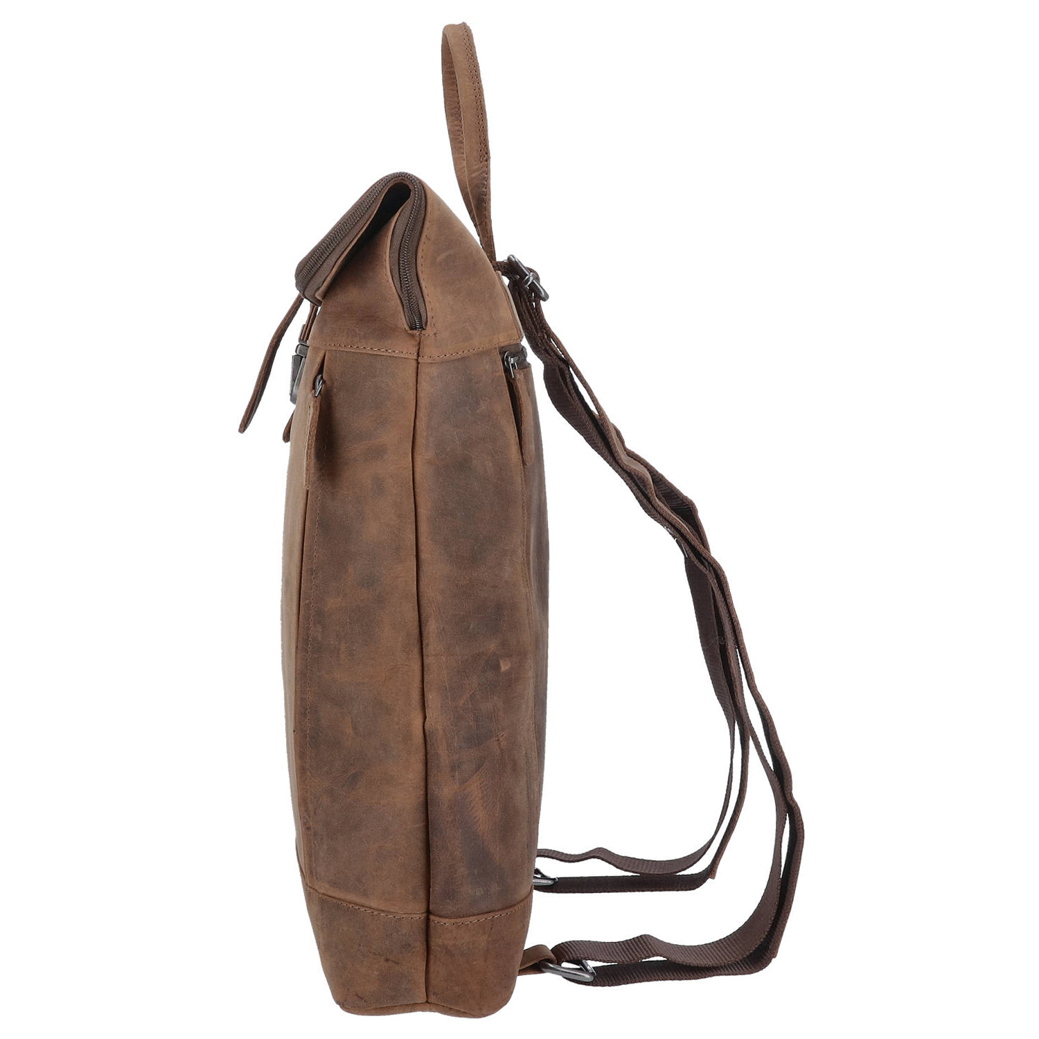The Skandinavian Brand Leder Freizeit Rucksack - hunter Abbildung 3
